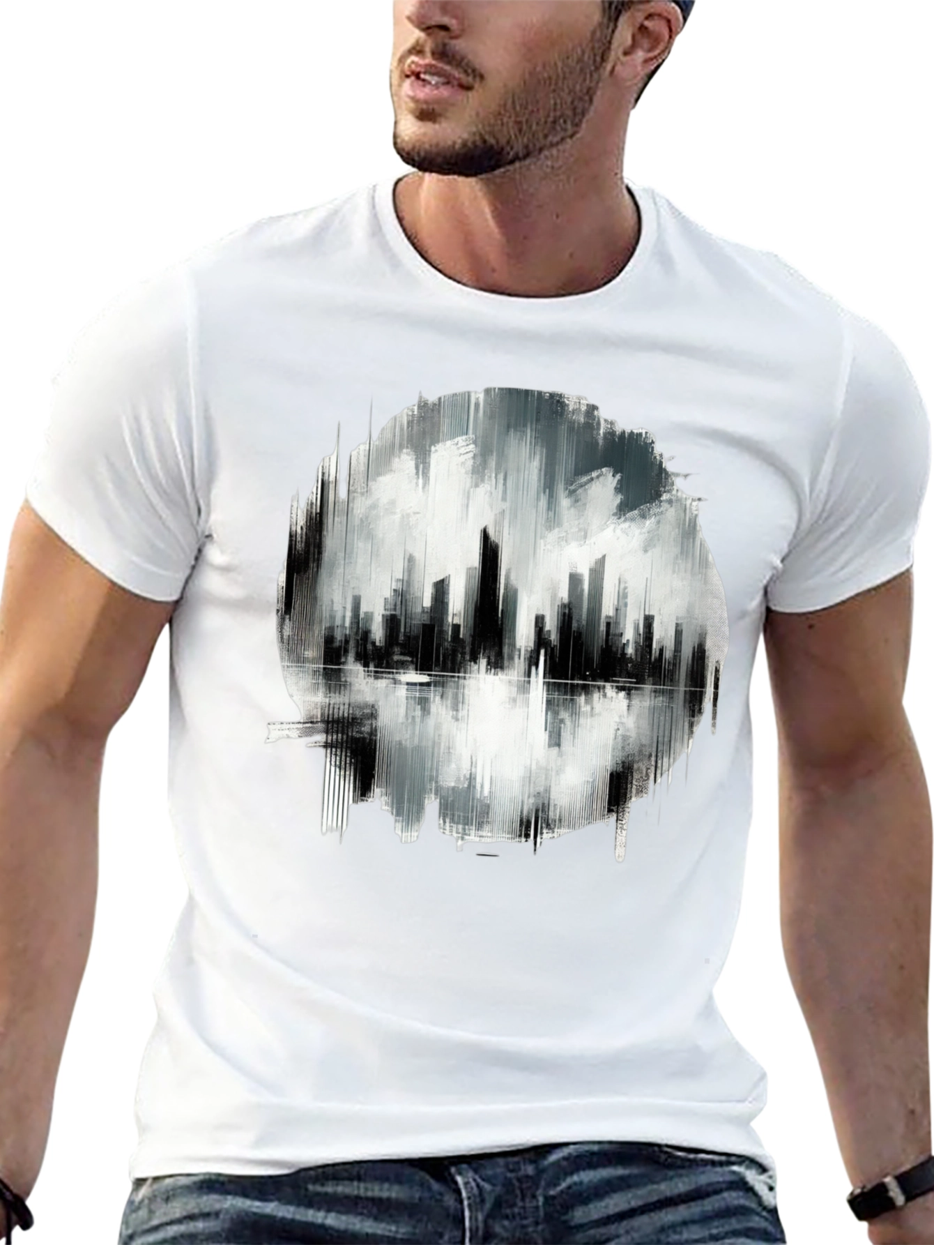 Cityscape Graphic Tee - Modern Urban Style