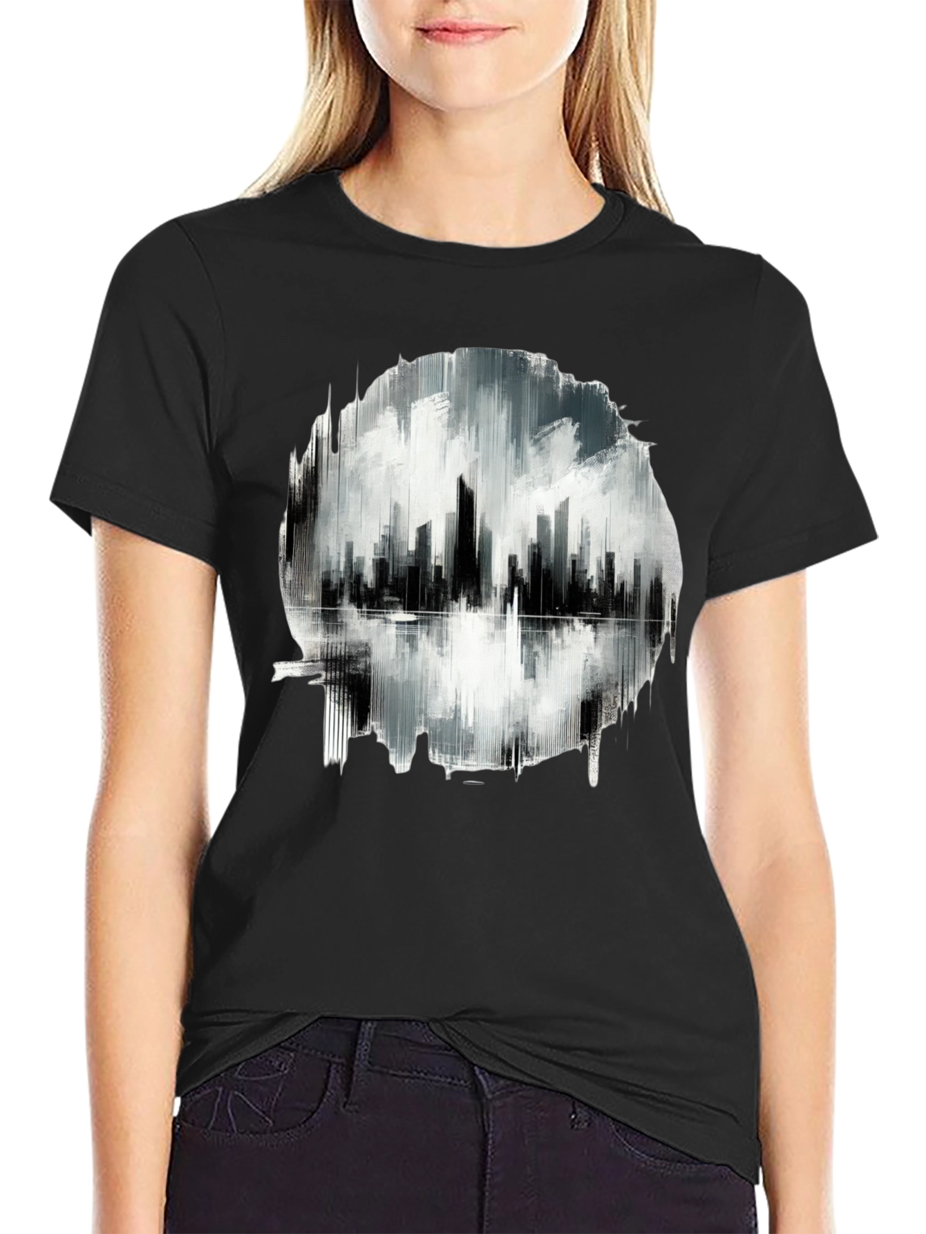 Cityscape Graphic Tee - Modern Urban Style