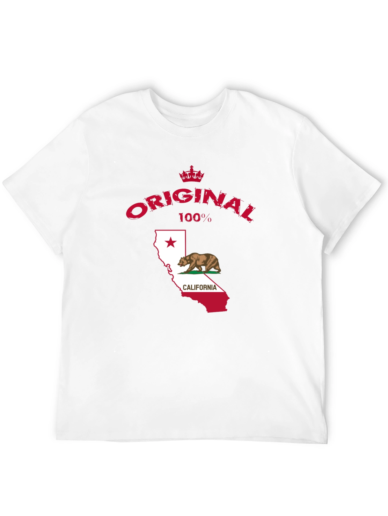 Original California Bear Flag Black T-Shirt