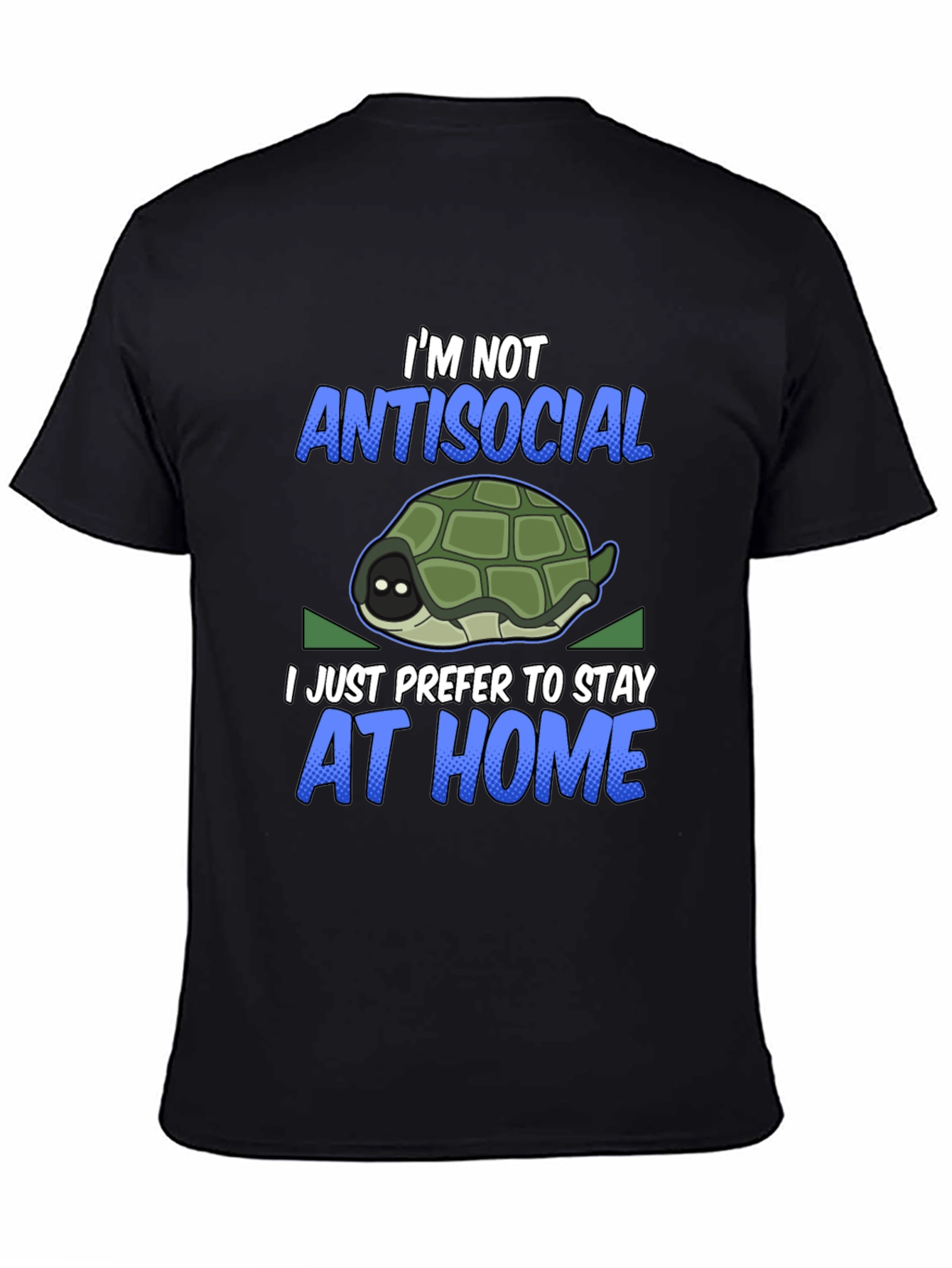 Introvert Turtle Graphic T-Shirt