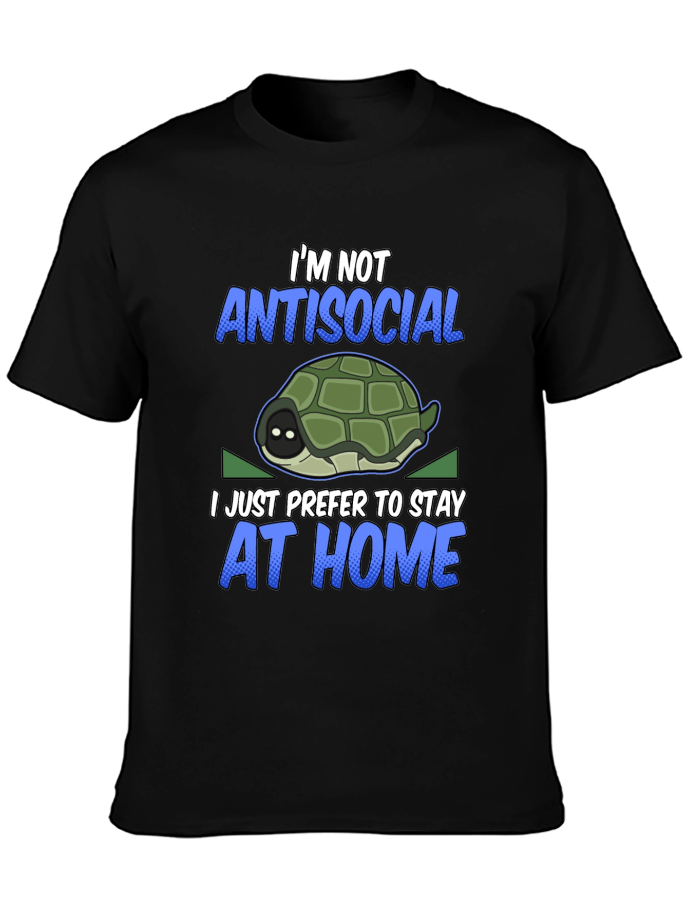 Introvert Turtle Graphic T-Shirt