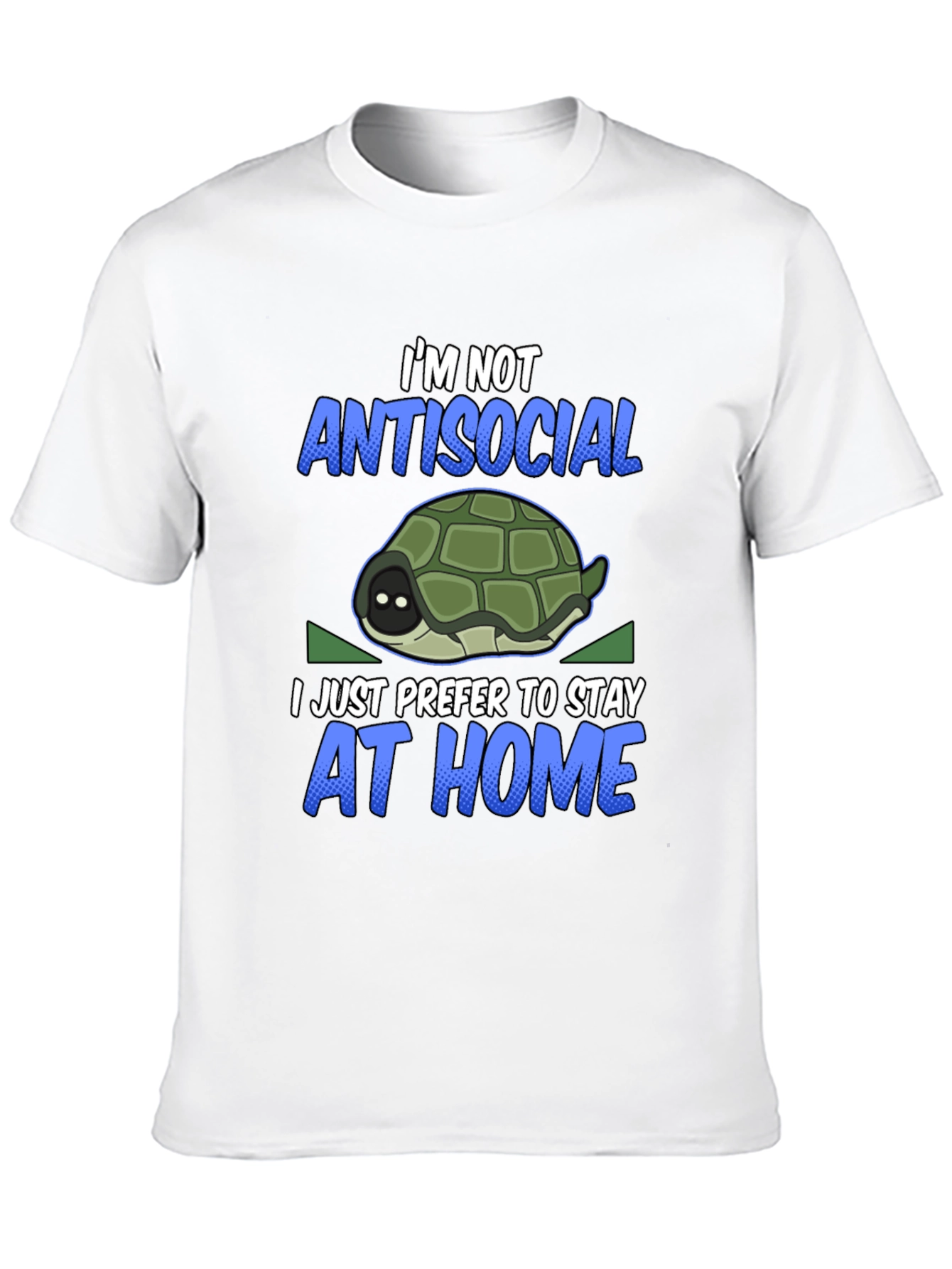 Introvert Turtle Graphic T-Shirt