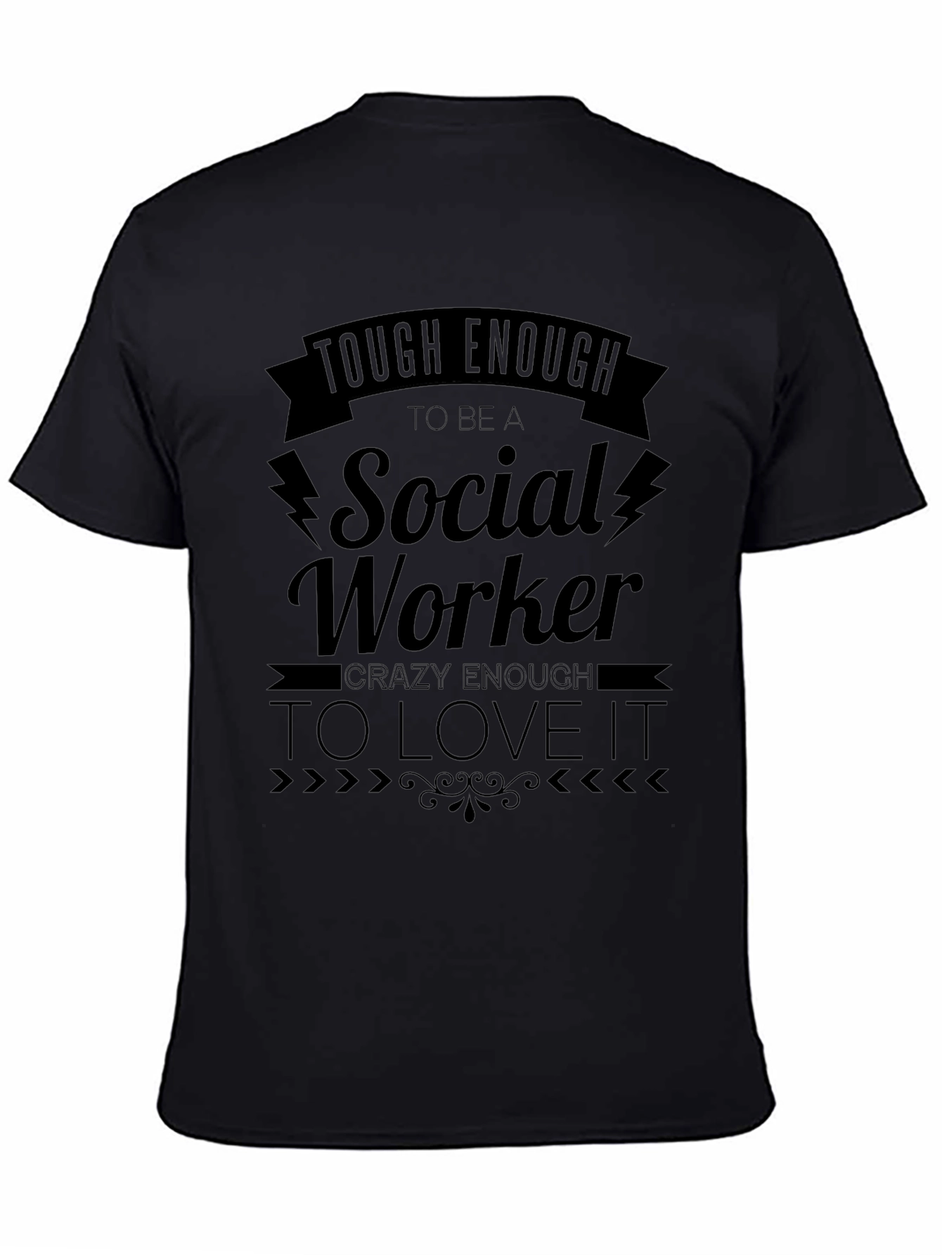 Tough Enough Social Worker Graphic Tee