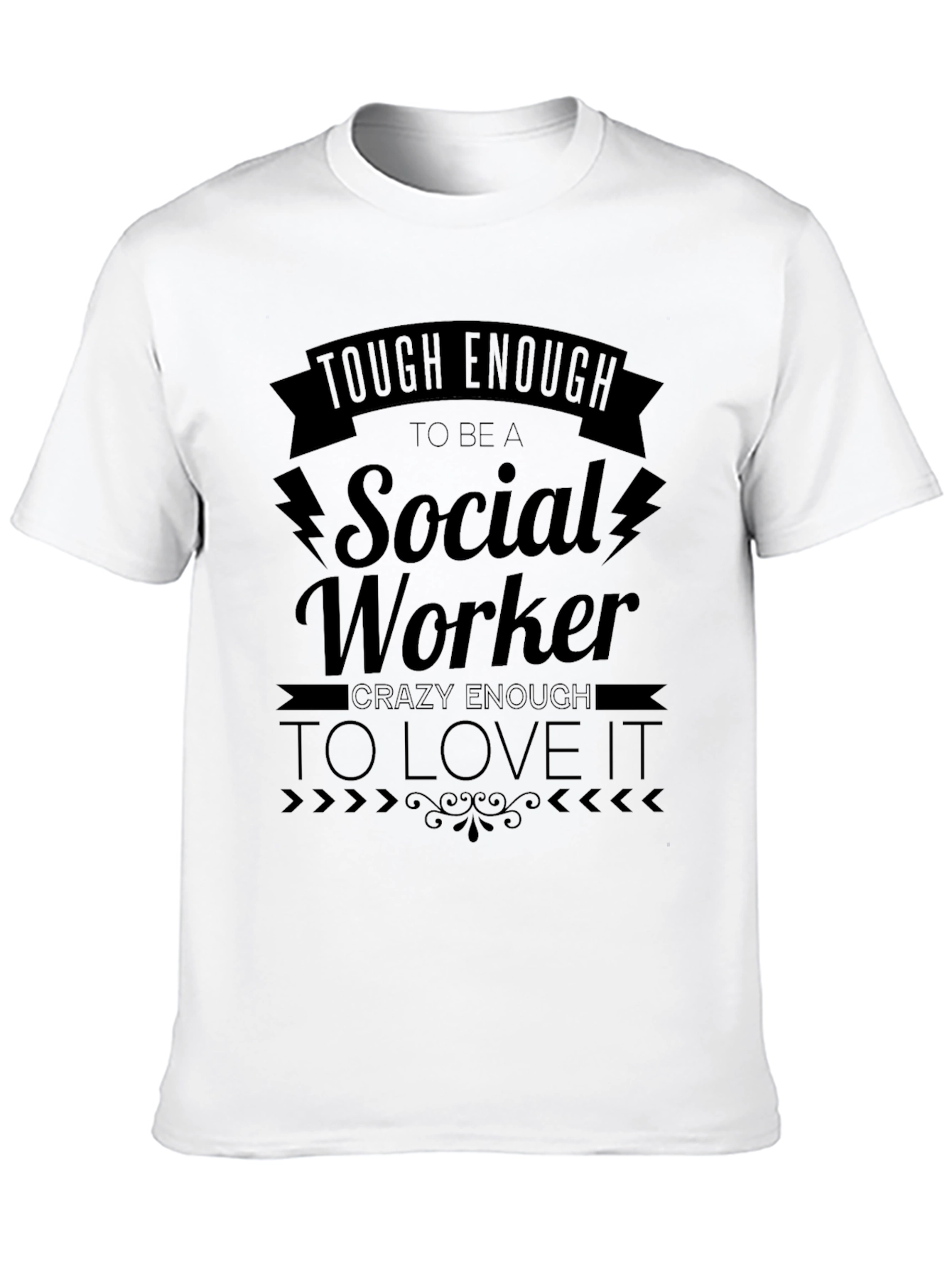 Tough Enough Social Worker Graphic Tee