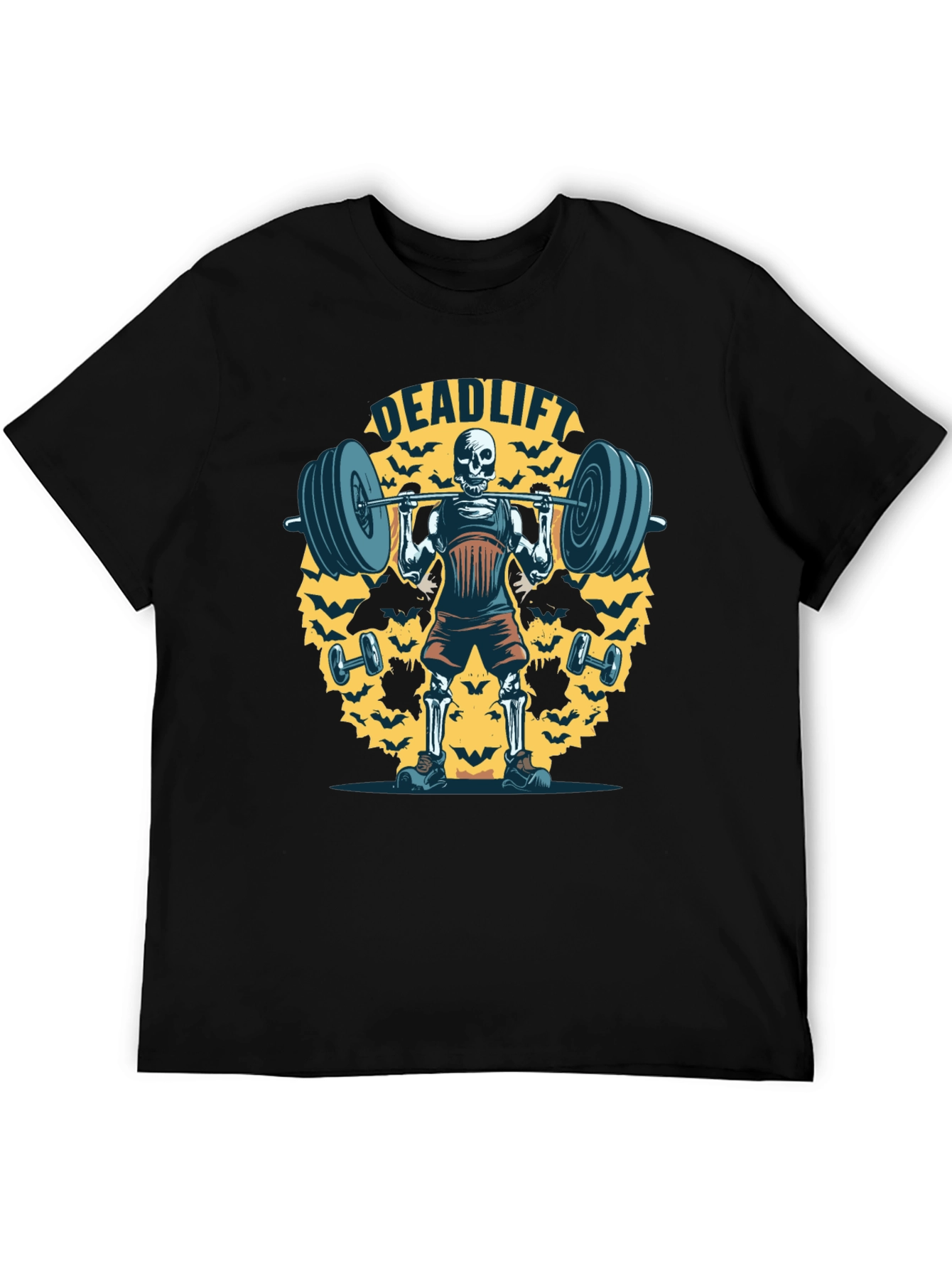 Deadlift Skeleton Graphic T-Shirt