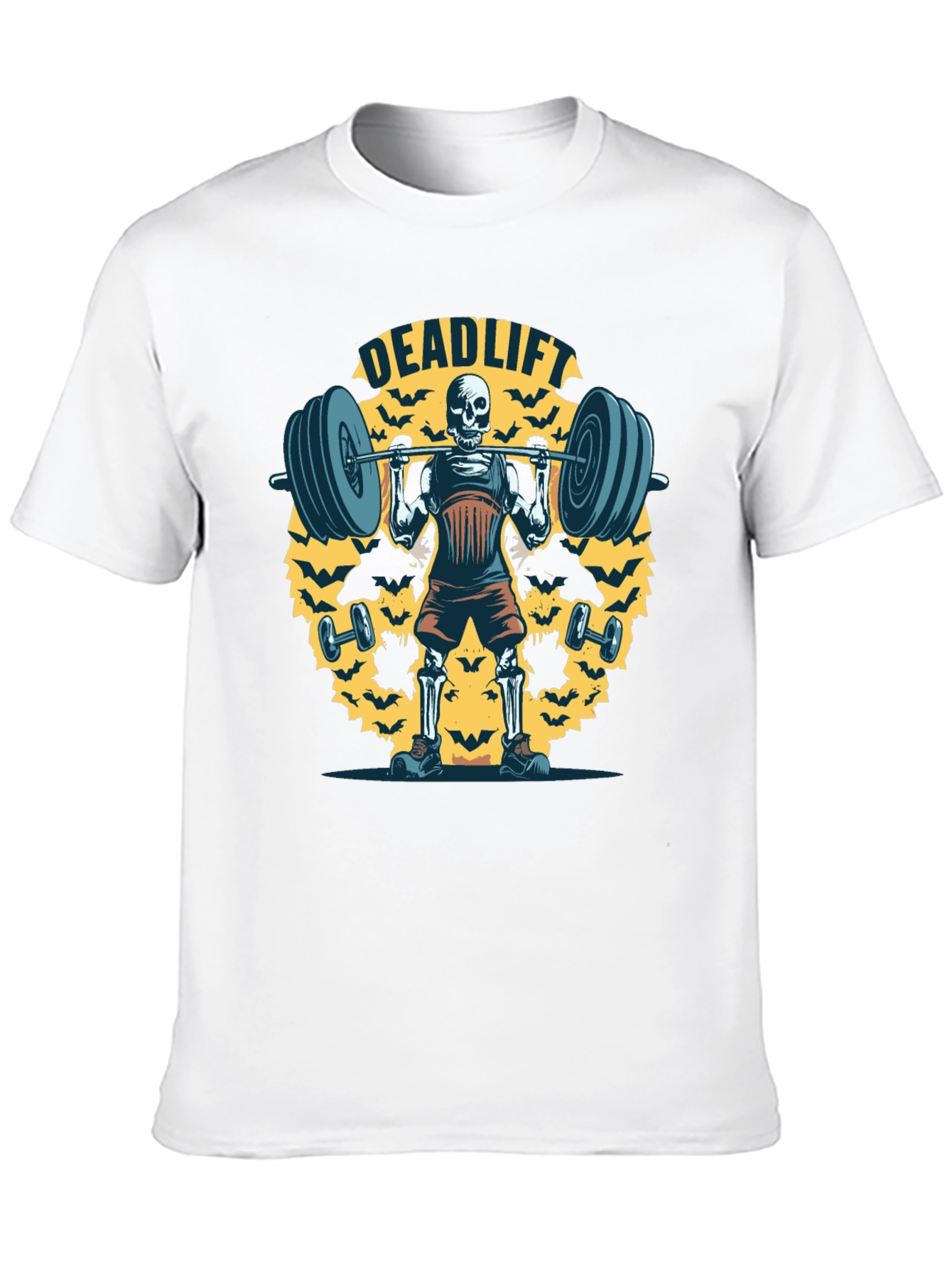 Deadlift Skeleton Graphic T-Shirt