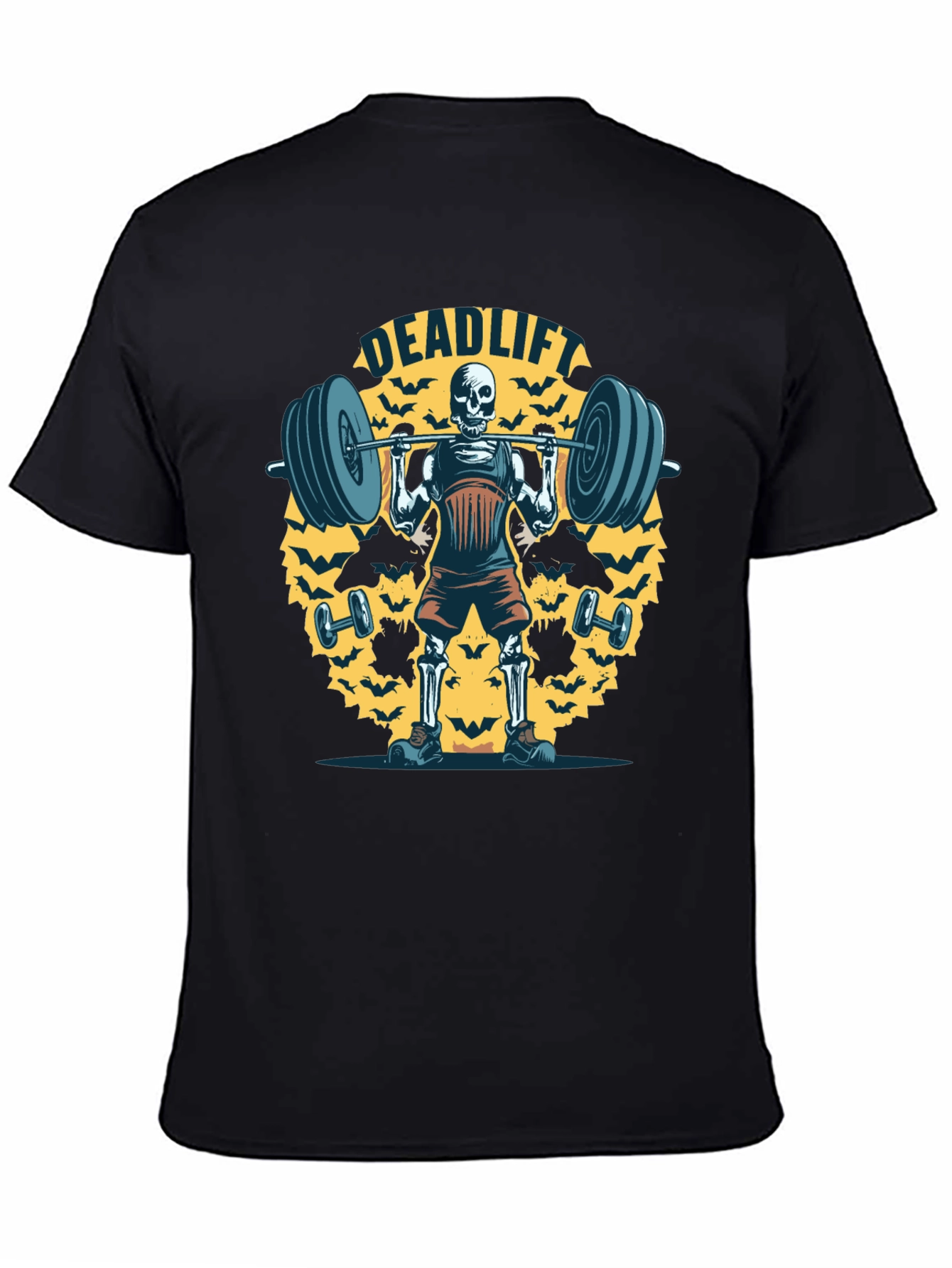 Deadlift Skeleton Graphic T-Shirt
