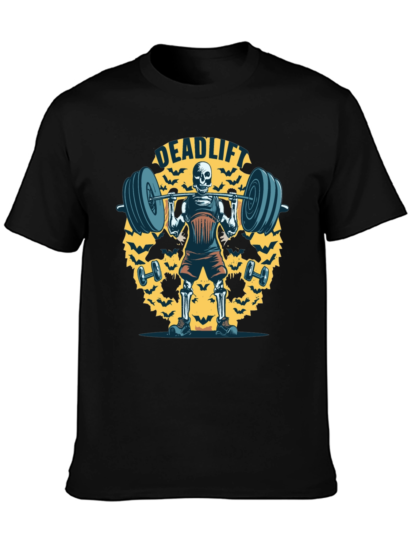 Deadlift Skeleton Graphic T-Shirt