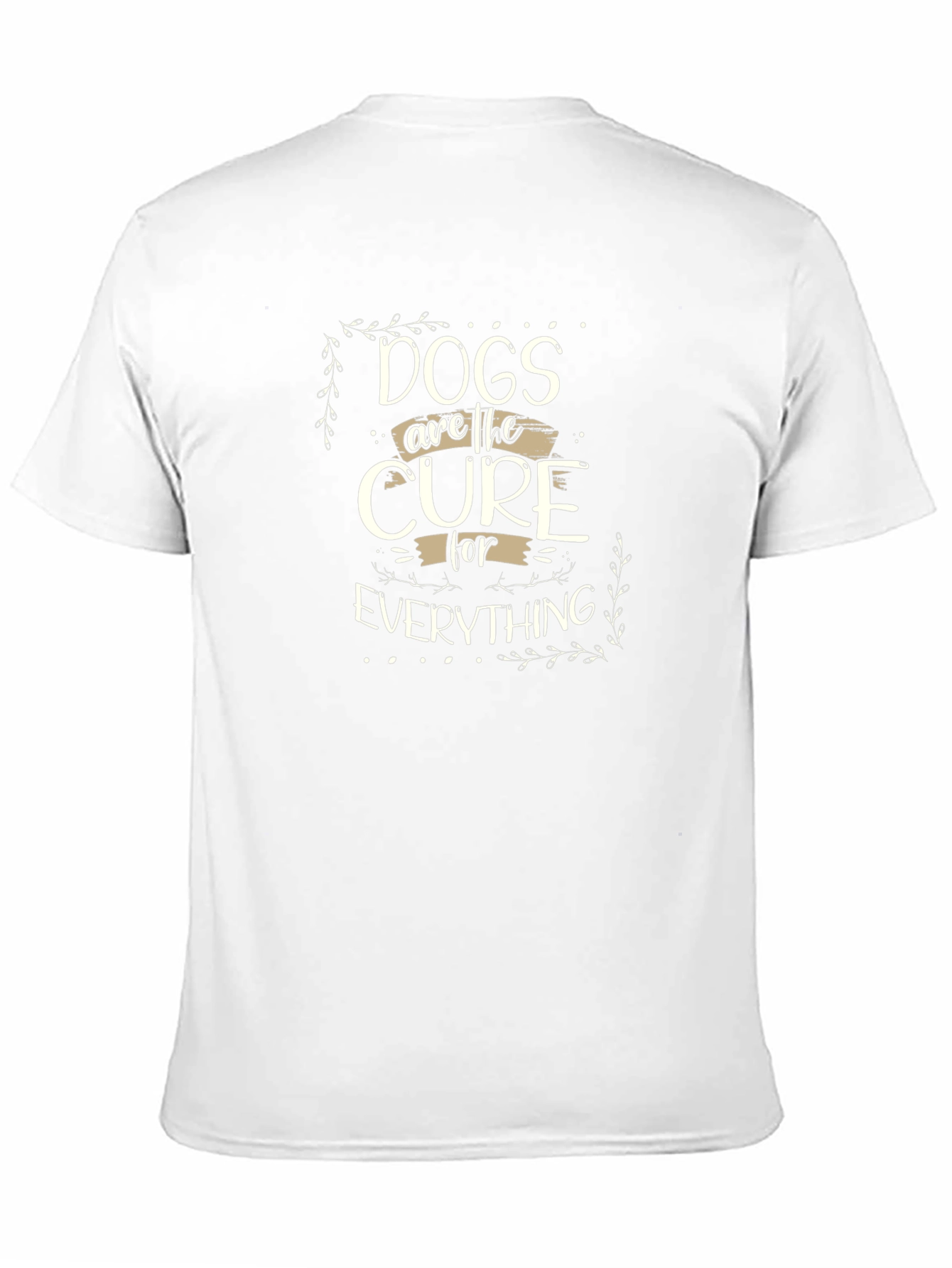 Dogs are the Cure T-Shirt - Unisex Black Tee