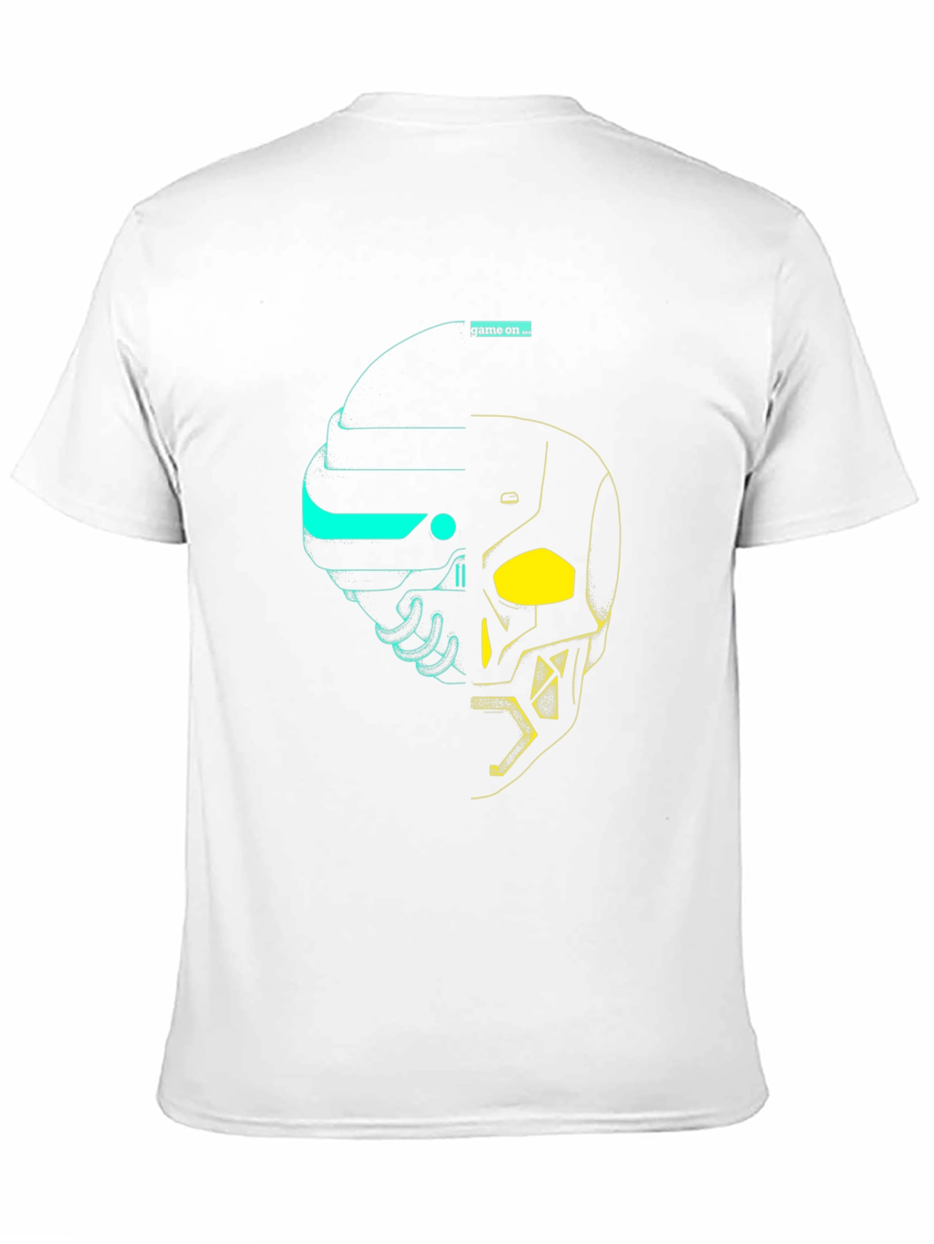 Game On Tee: Cyberpunk Skull Graphic T-Shirt
