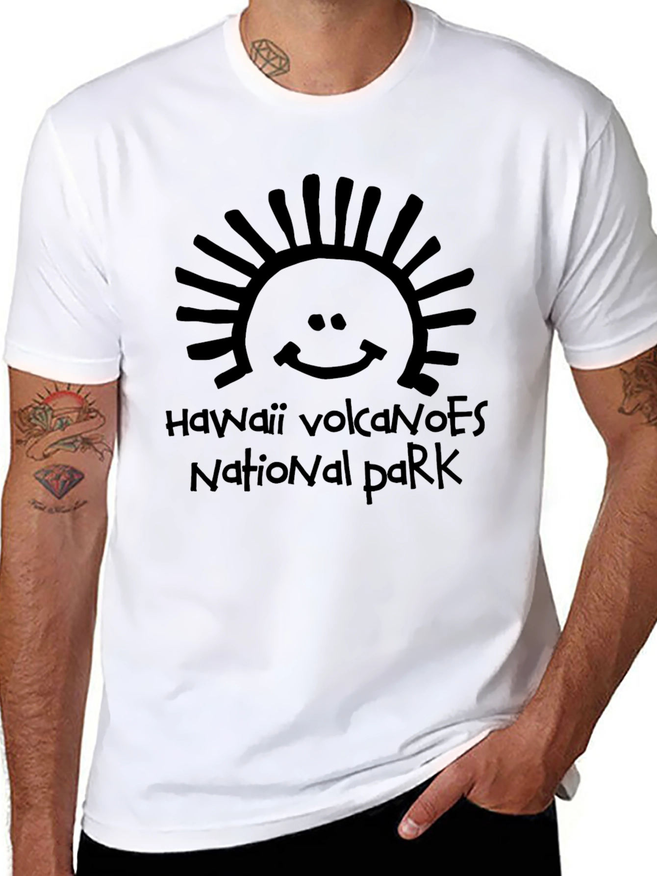 Hawaii Volcanoes National Park Black T-Shirt