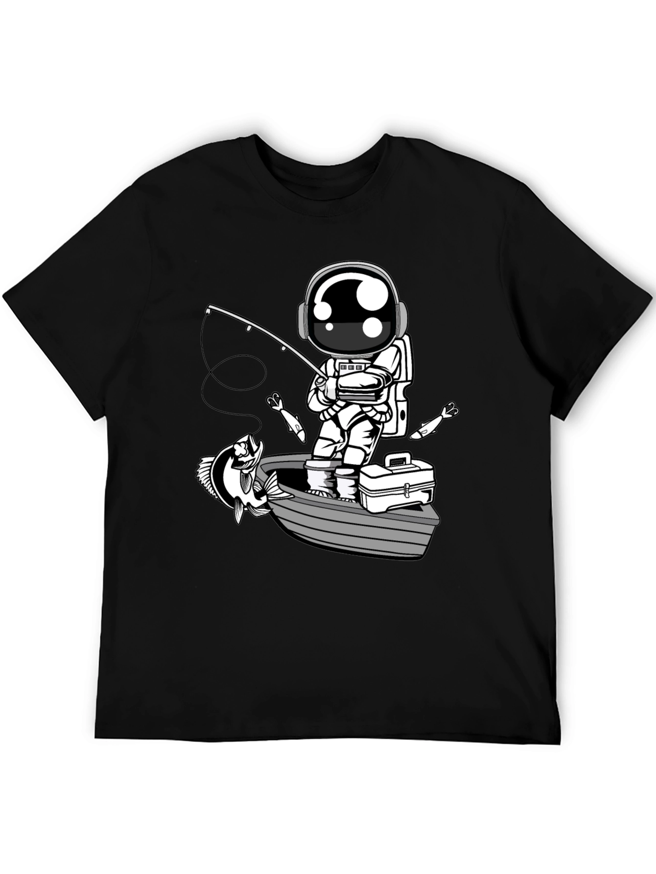 Astronaut Fishing T-Shirt - Space Angler Tee