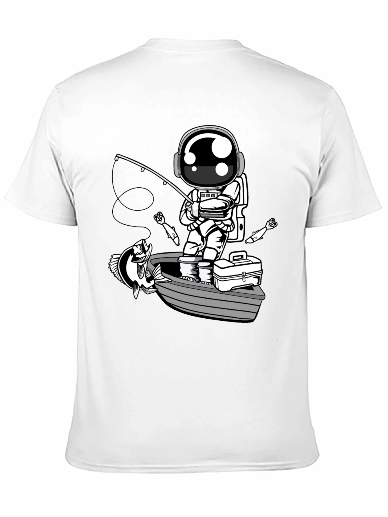 Astronaut Fishing T-Shirt - Space Angler Tee