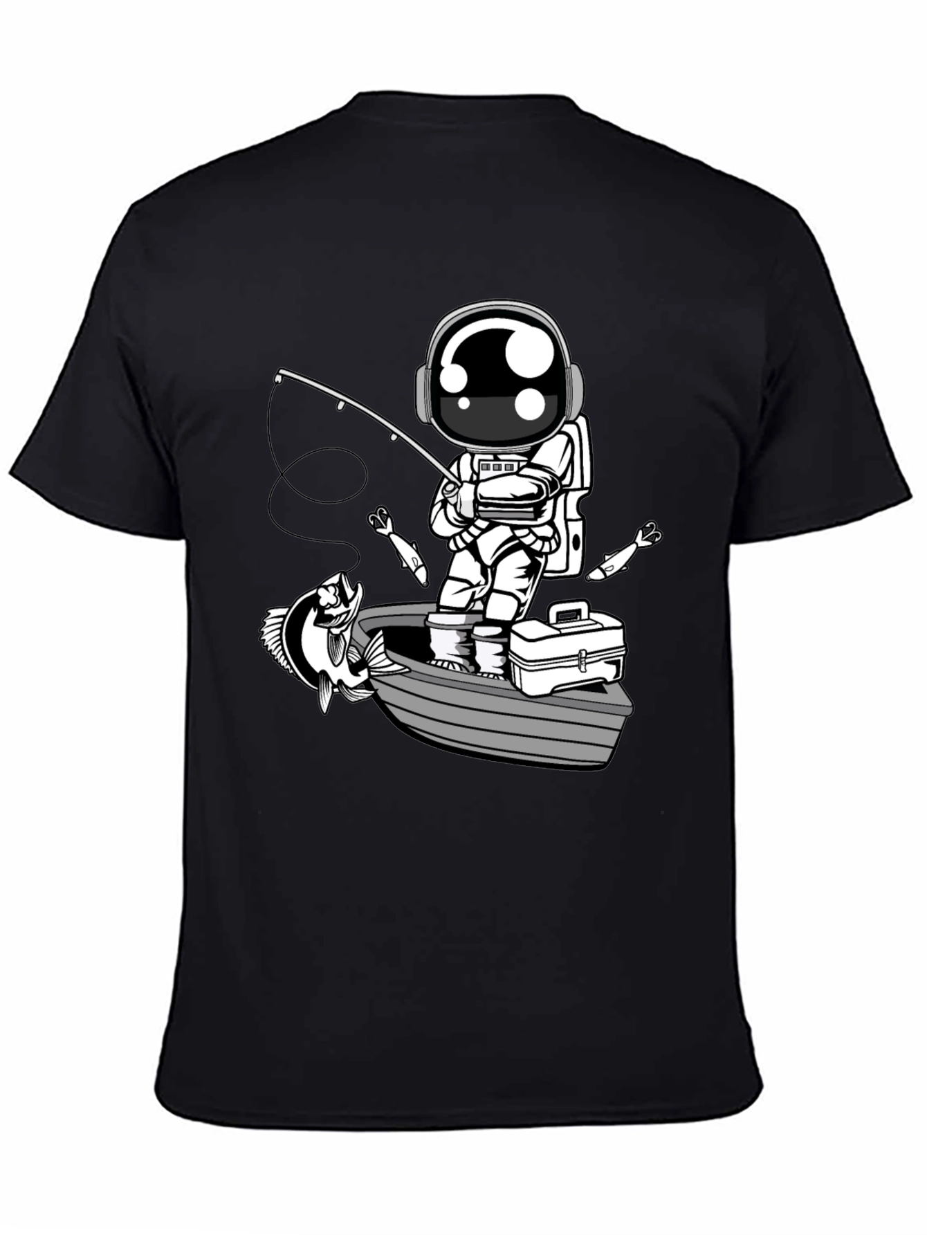 Astronaut Fishing T-Shirt - Space Angler Tee