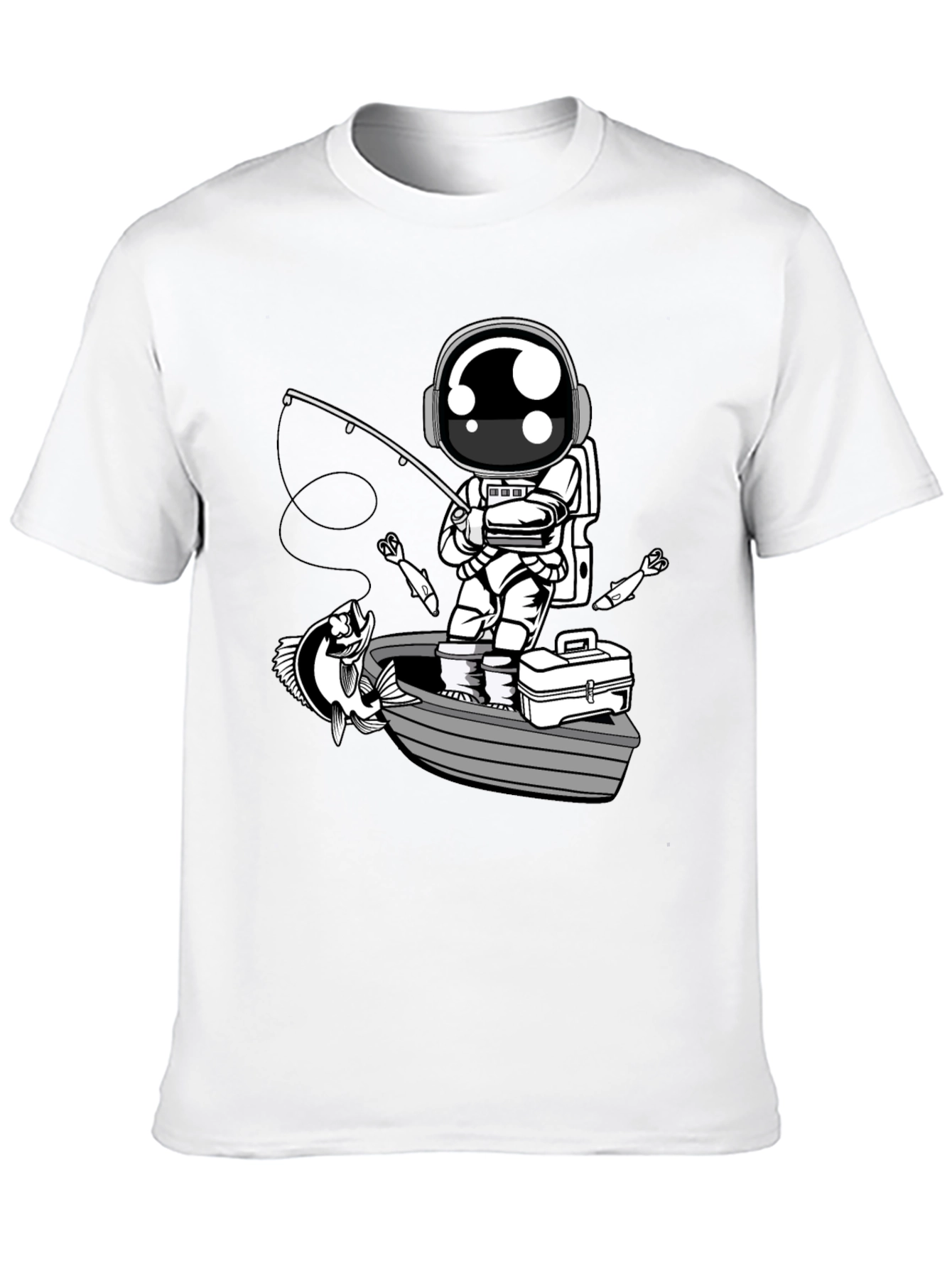 Astronaut Fishing T-Shirt - Space Angler Tee