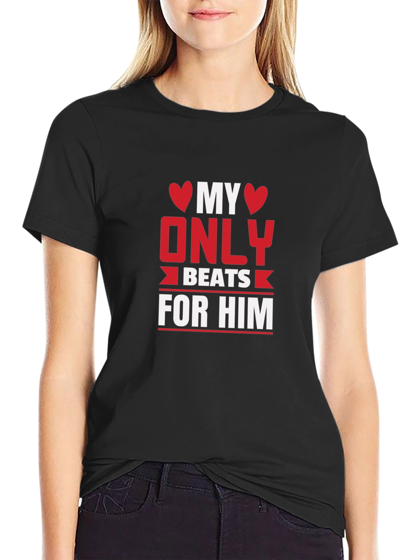 My Only Heart Beats For Him Graphic T-Shirt
