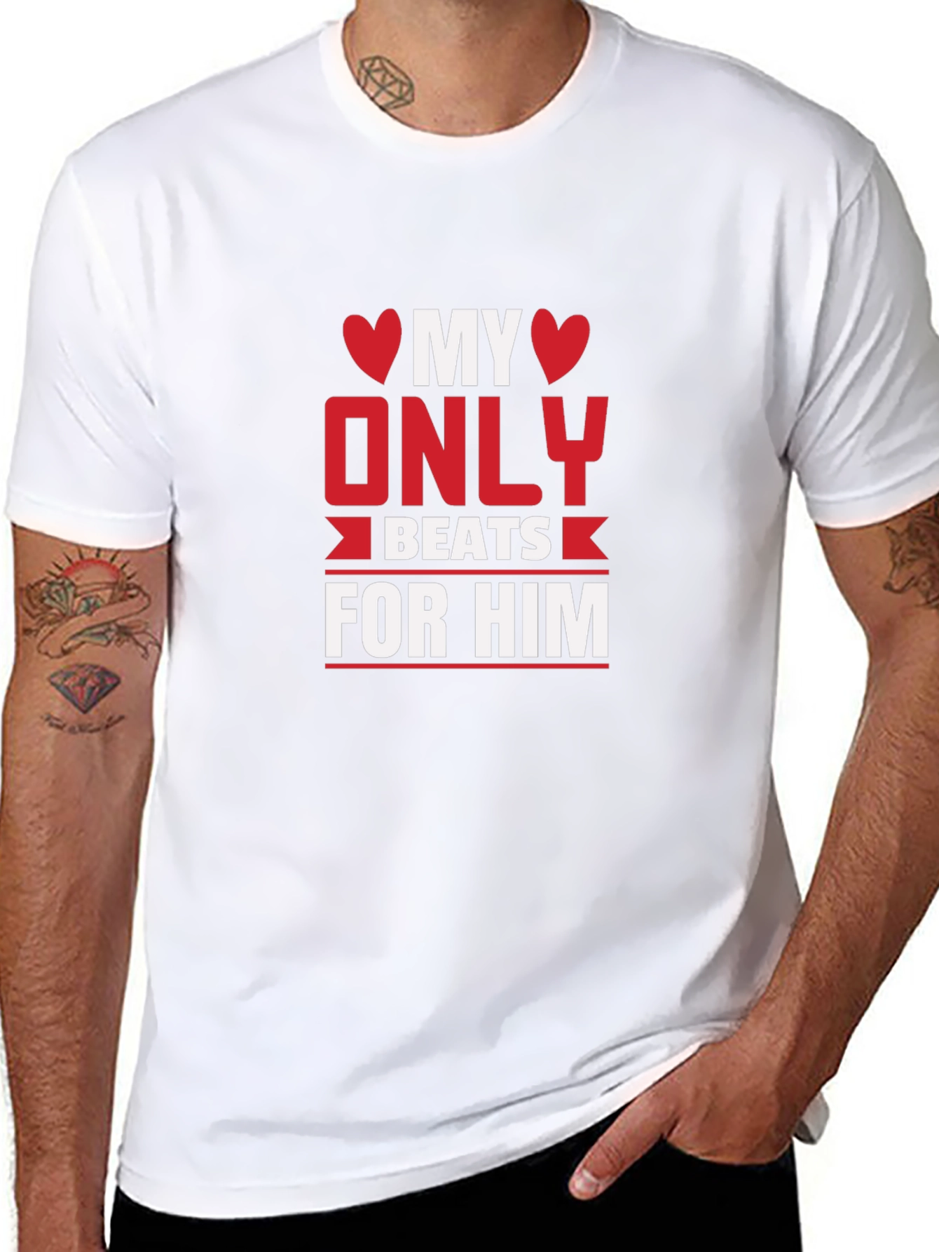 My Only Heart Beats For Him Graphic T-Shirt