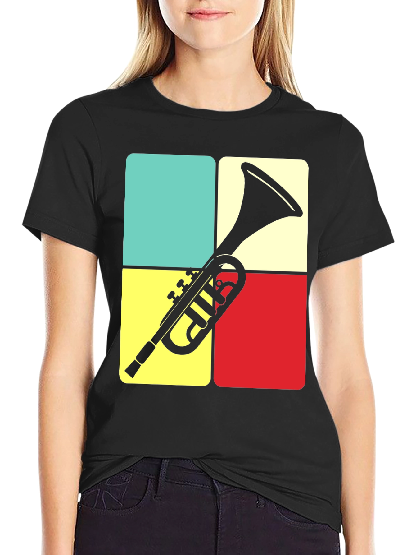 Retro Trumpet Graphic Tee - Musicians Style
