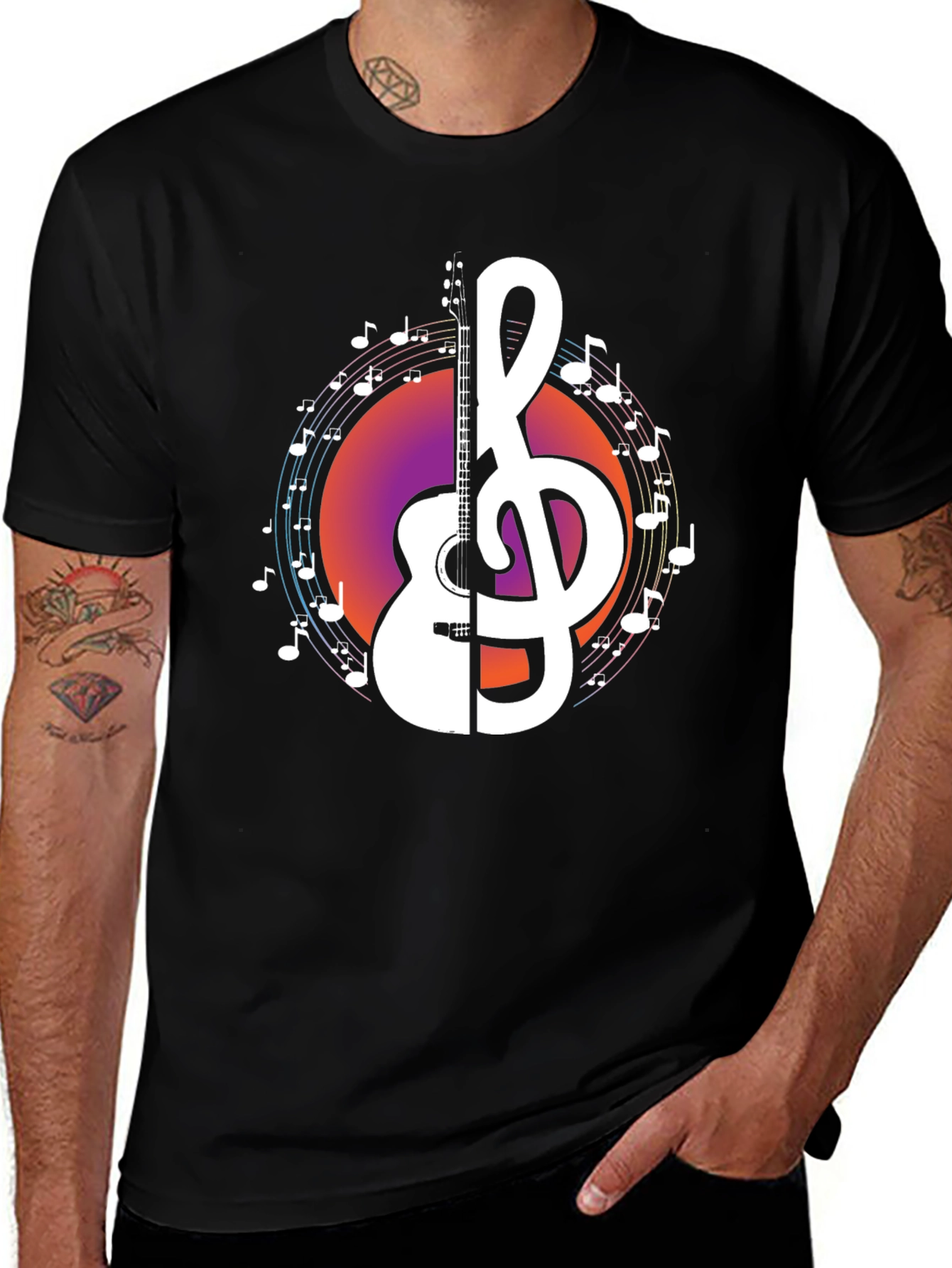 Music Guitar Graphic Tee