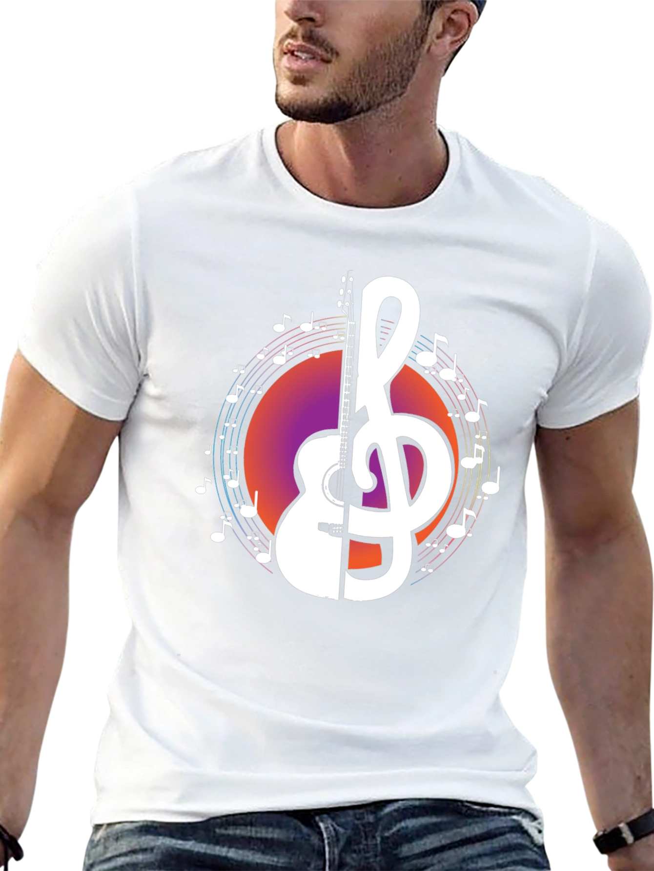 Music Guitar Graphic Tee