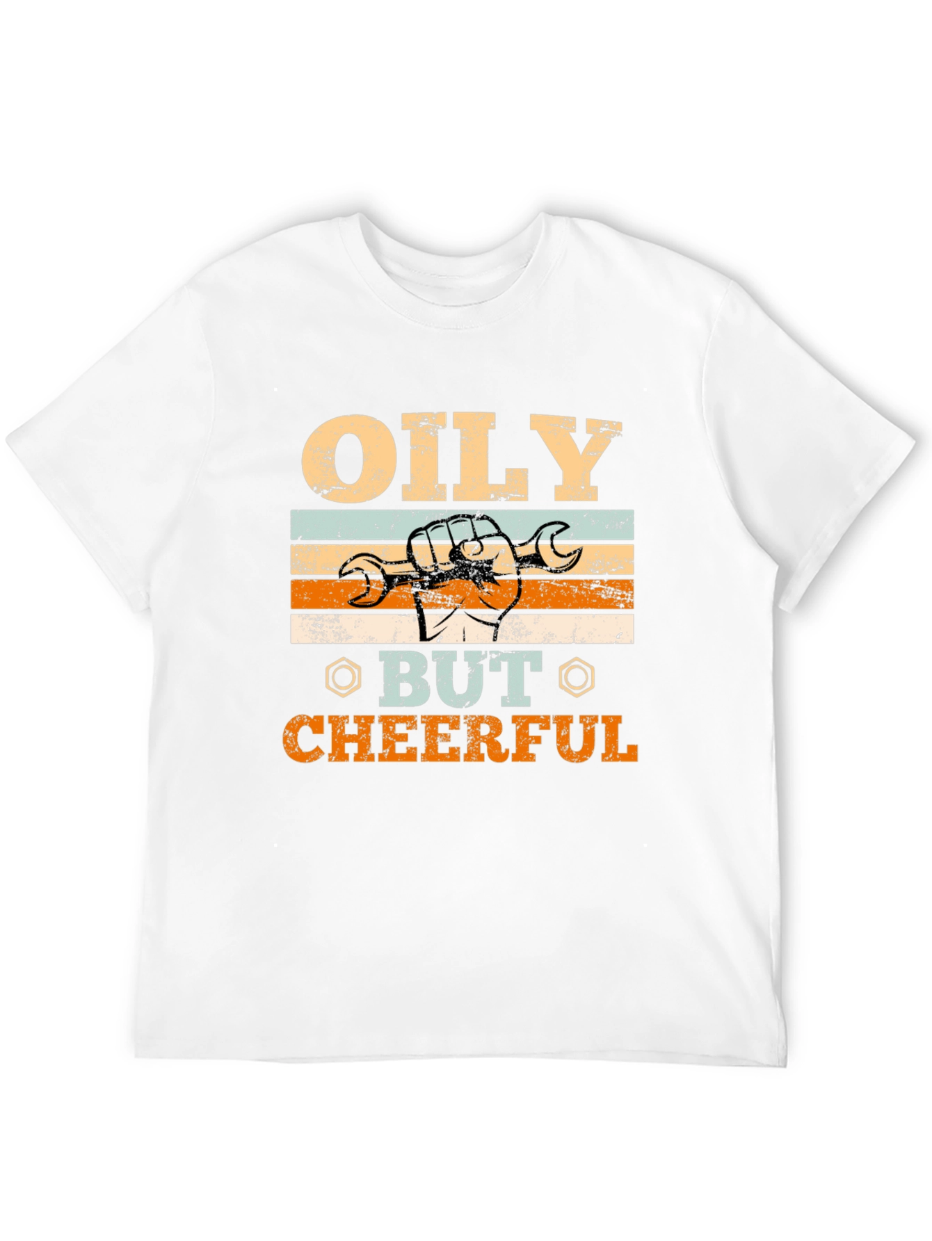 Oily But Cheerful Graphic Tee - Mechanic T-Shirt