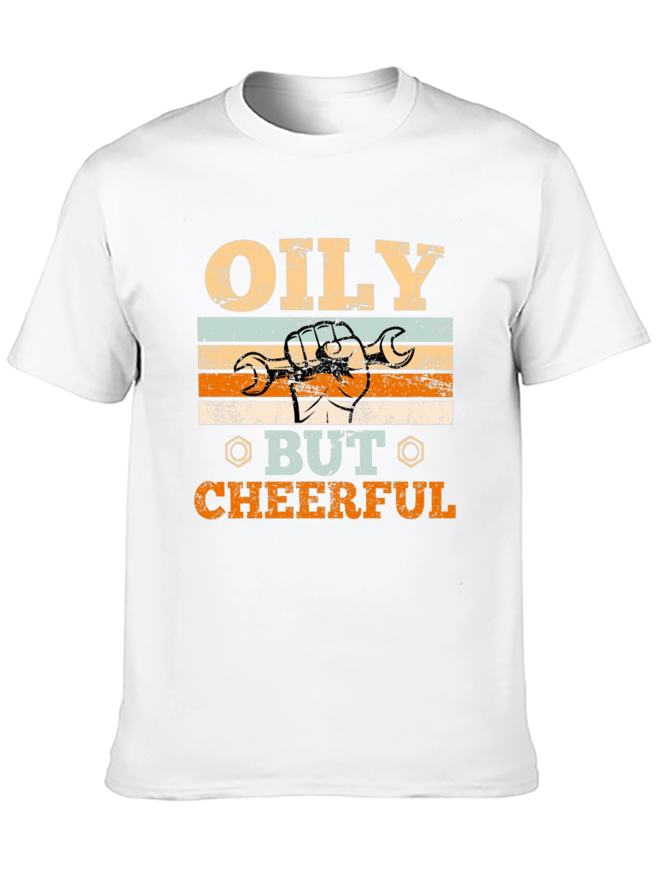 Oily But Cheerful Graphic Tee - Mechanic T-Shirt