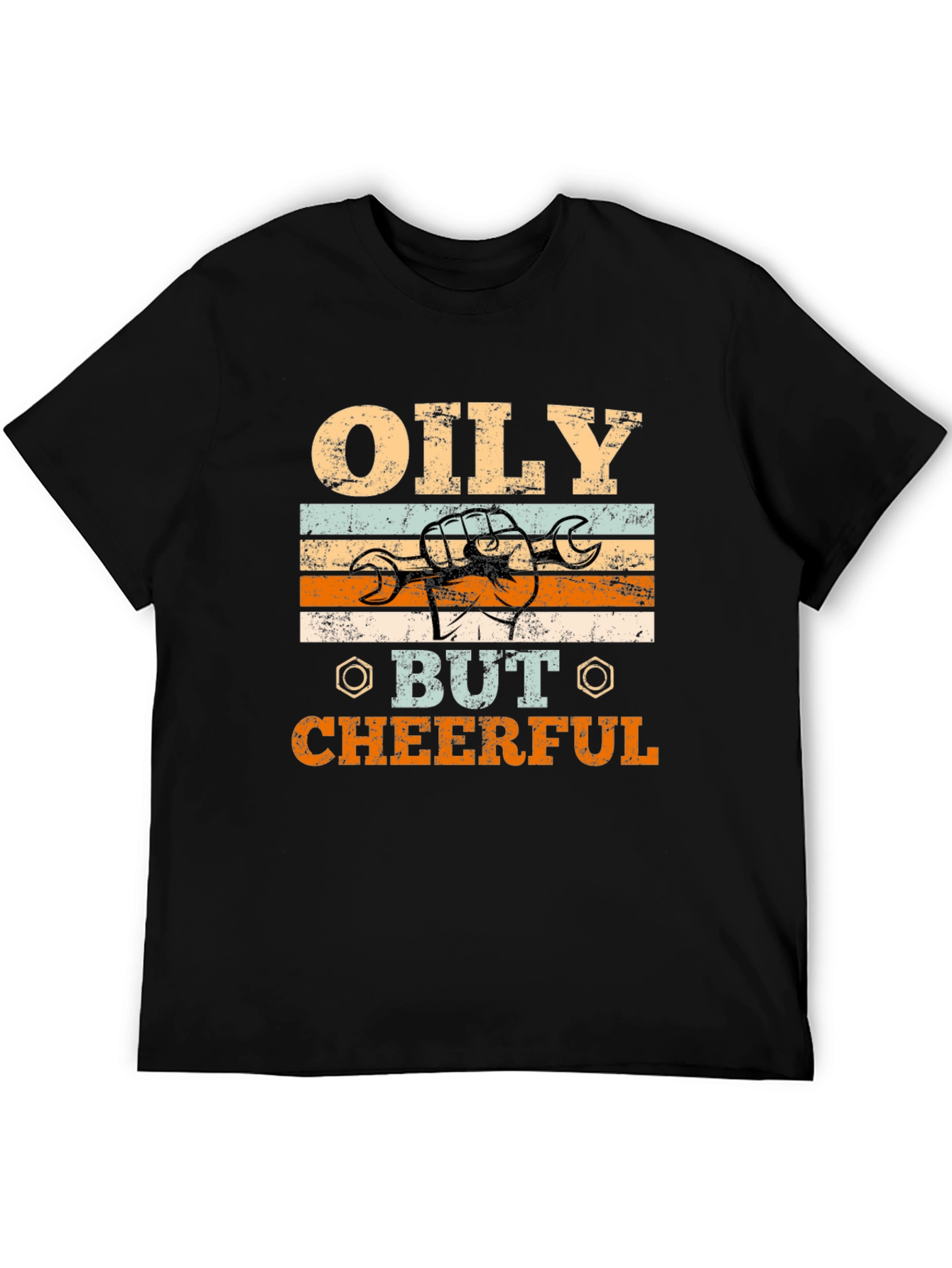 Oily But Cheerful Graphic Tee - Mechanic T-Shirt