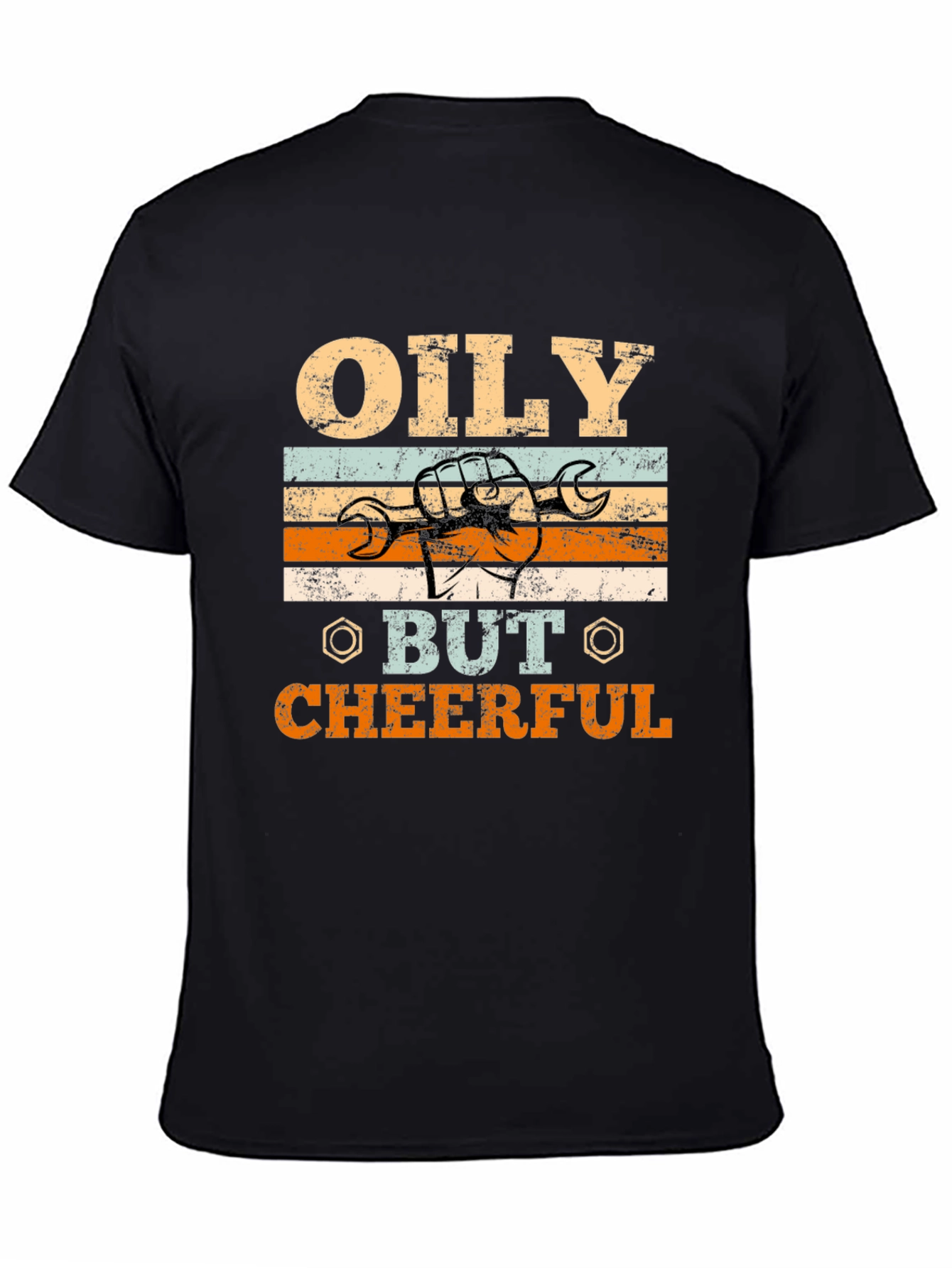 Oily But Cheerful Graphic Tee - Mechanic T-Shirt