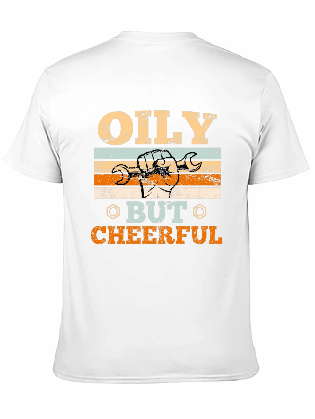 Oily But Cheerful Graphic Tee - Mechanic T-Shirt