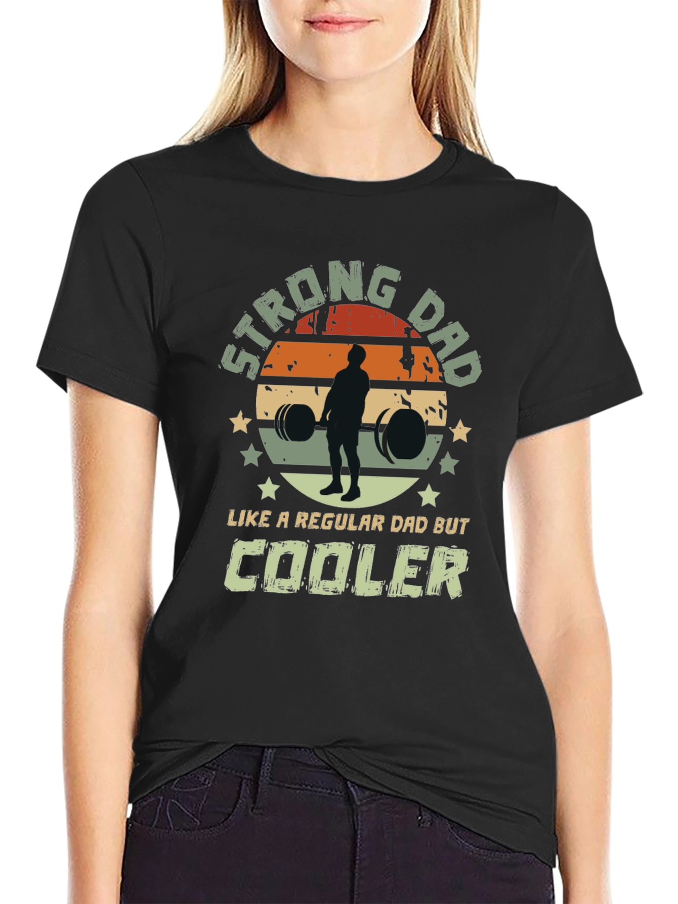 Strong Dad T-Shirt: Like A Regular Dad But Cooler