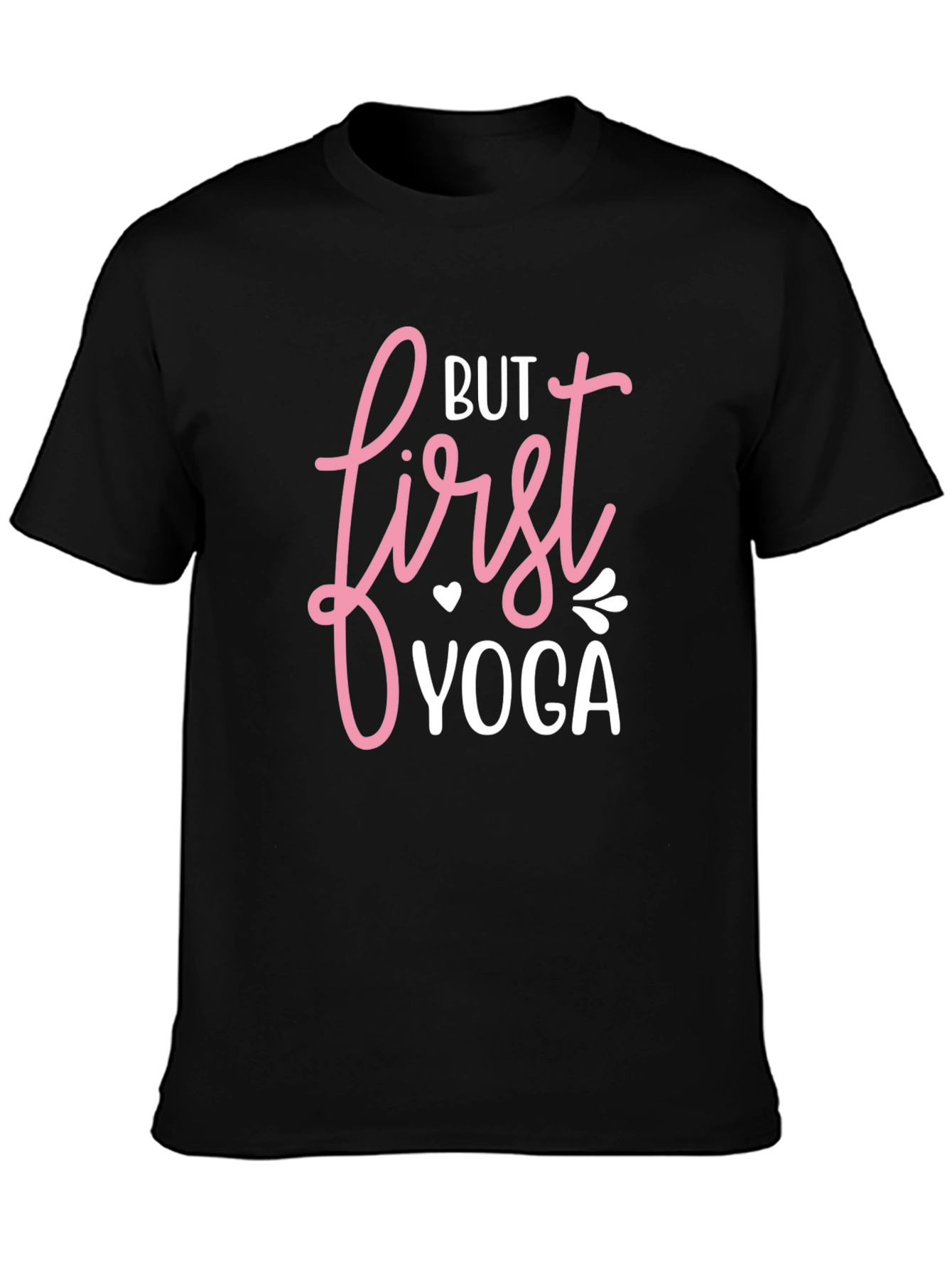 But First Yoga Black Graphic Tee