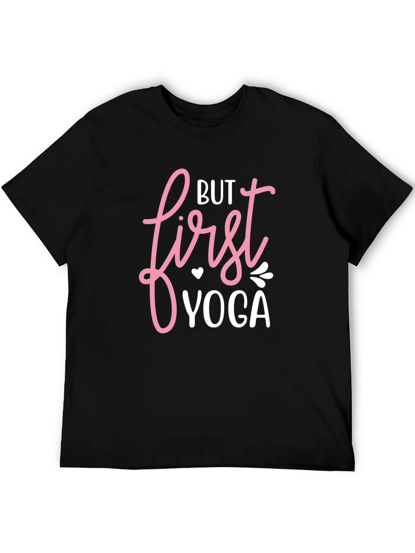But First Yoga Black Graphic Tee
