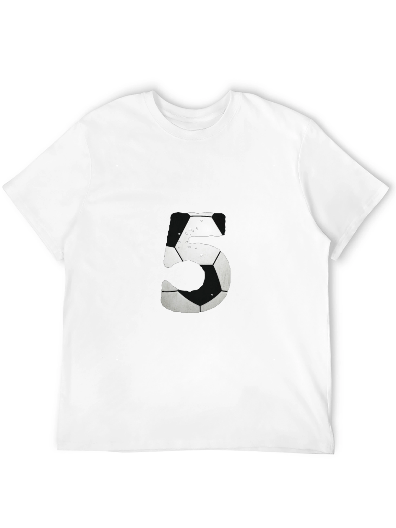 Soccer Ball Number 5 Graphic Tee