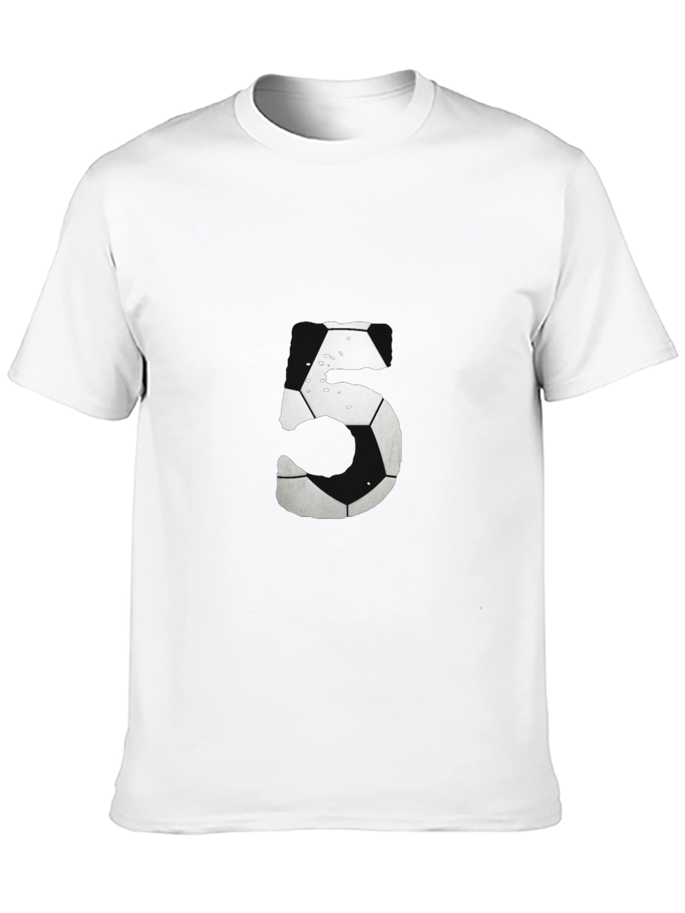 Soccer Ball Number 5 Graphic Tee