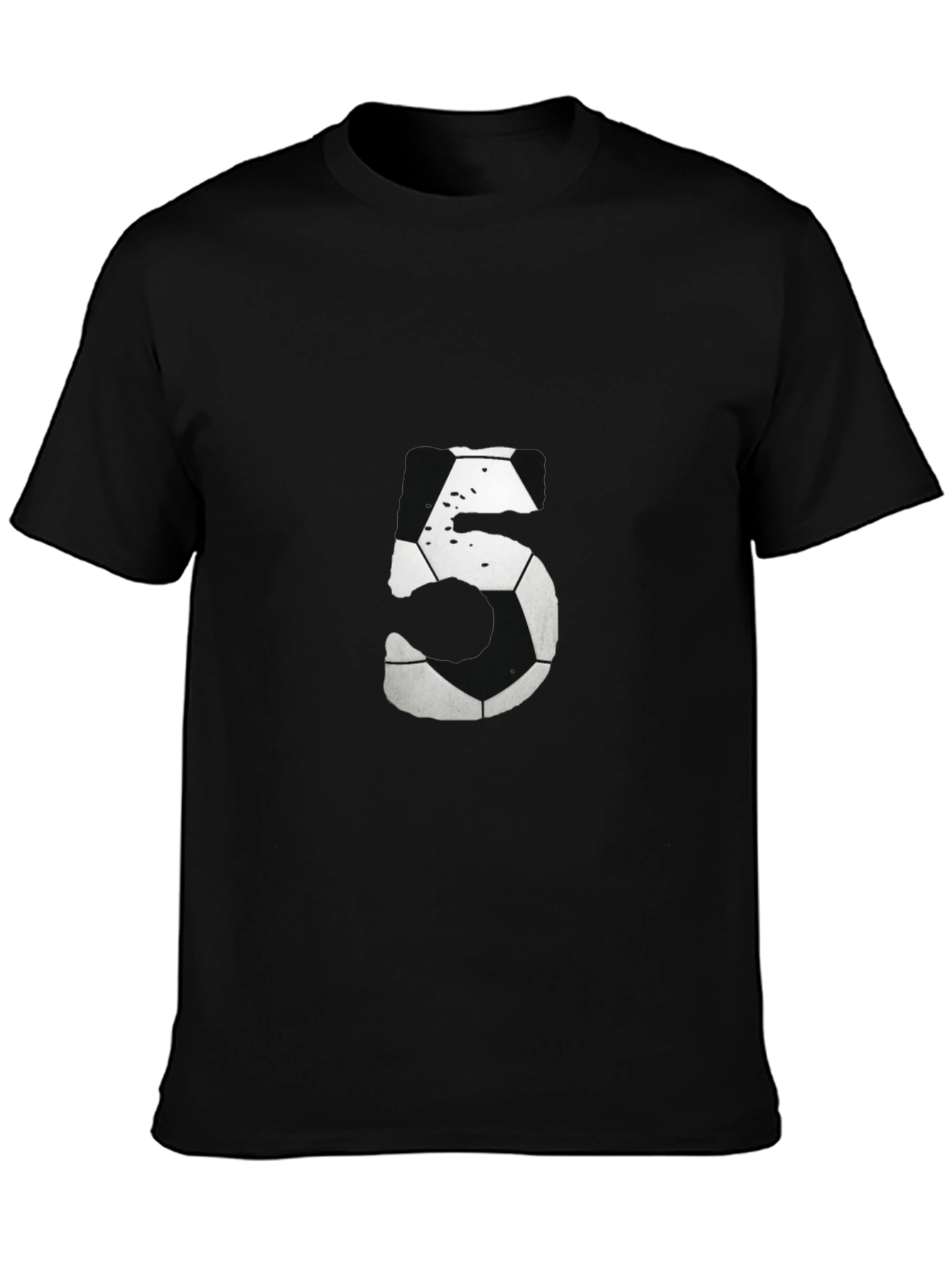 Soccer Ball Number 5 Graphic Tee