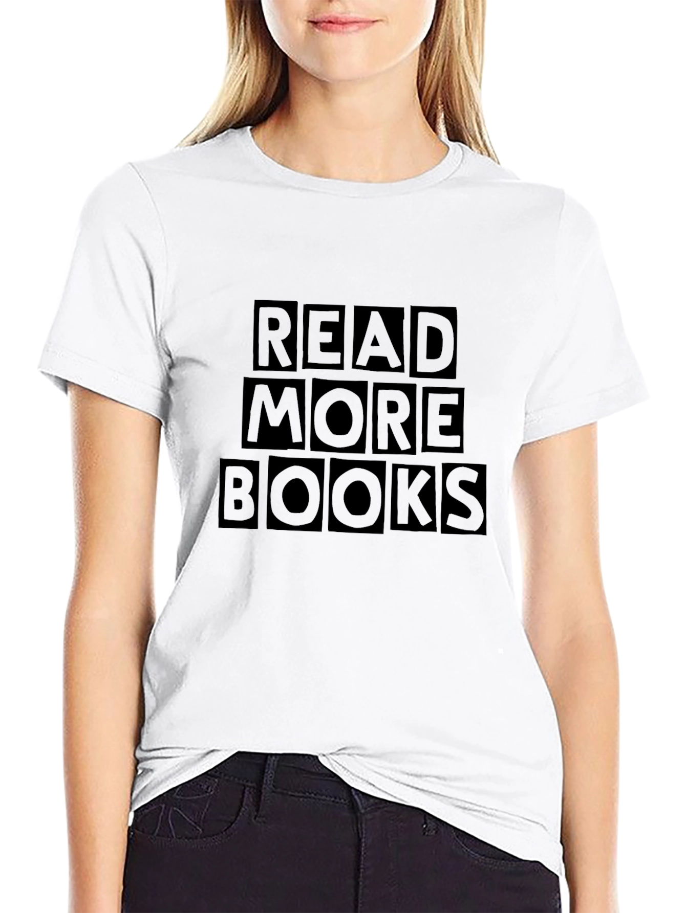 Read More Books Black Graphic Tee