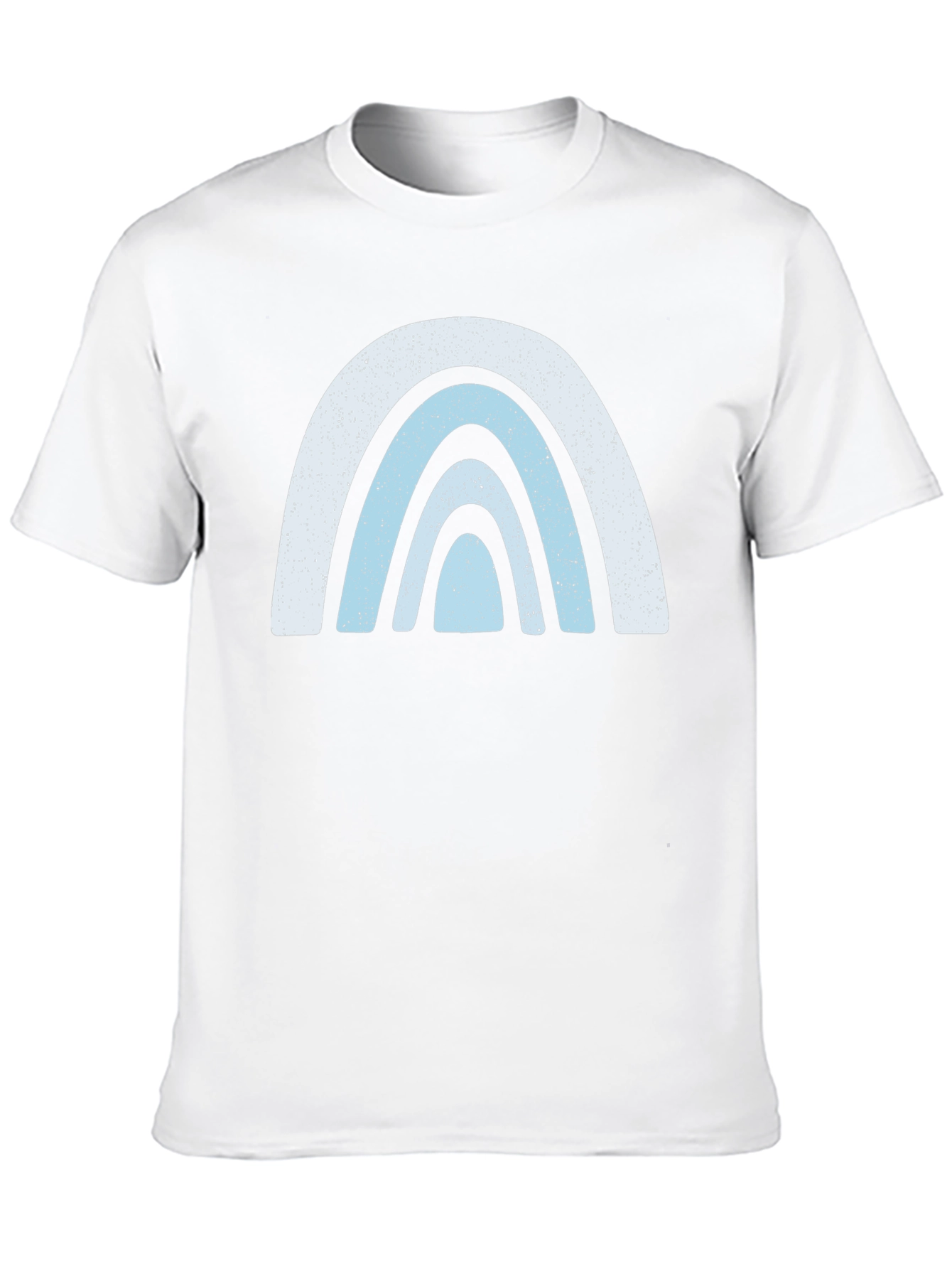 Retro Rainbow Graphic Tee - Black Cotton Comfort