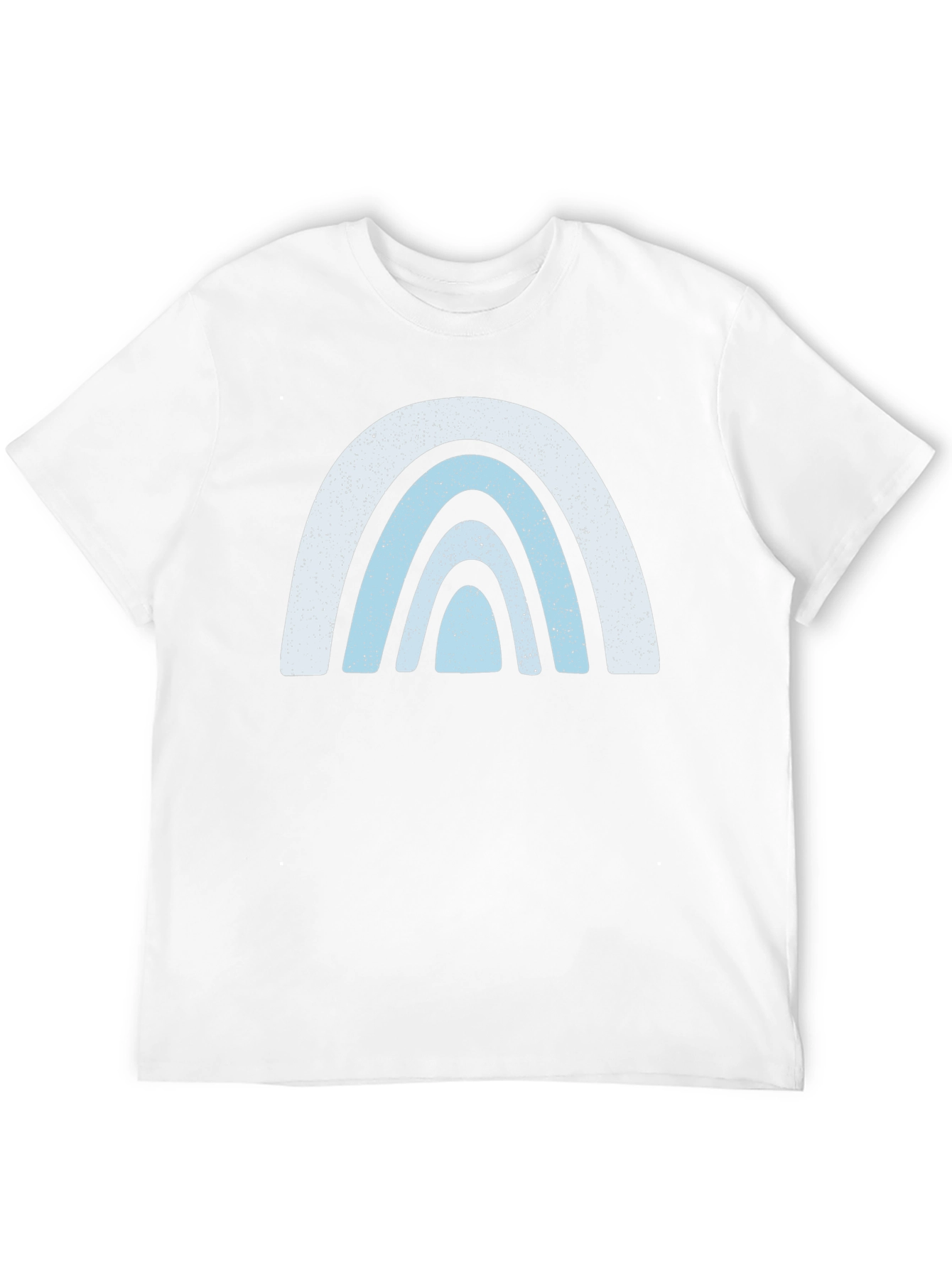 Retro Rainbow Graphic Tee - Black Cotton Comfort