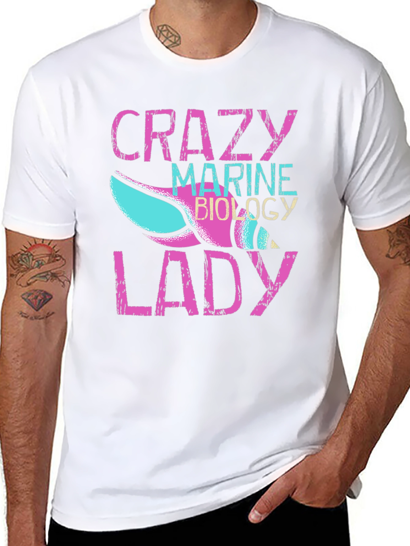 Crazy Marine Biology Lady T-Shirt