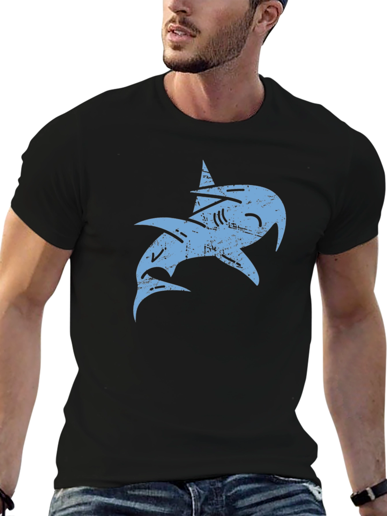 Shark Graphic T-Shirt - Casual Comfort