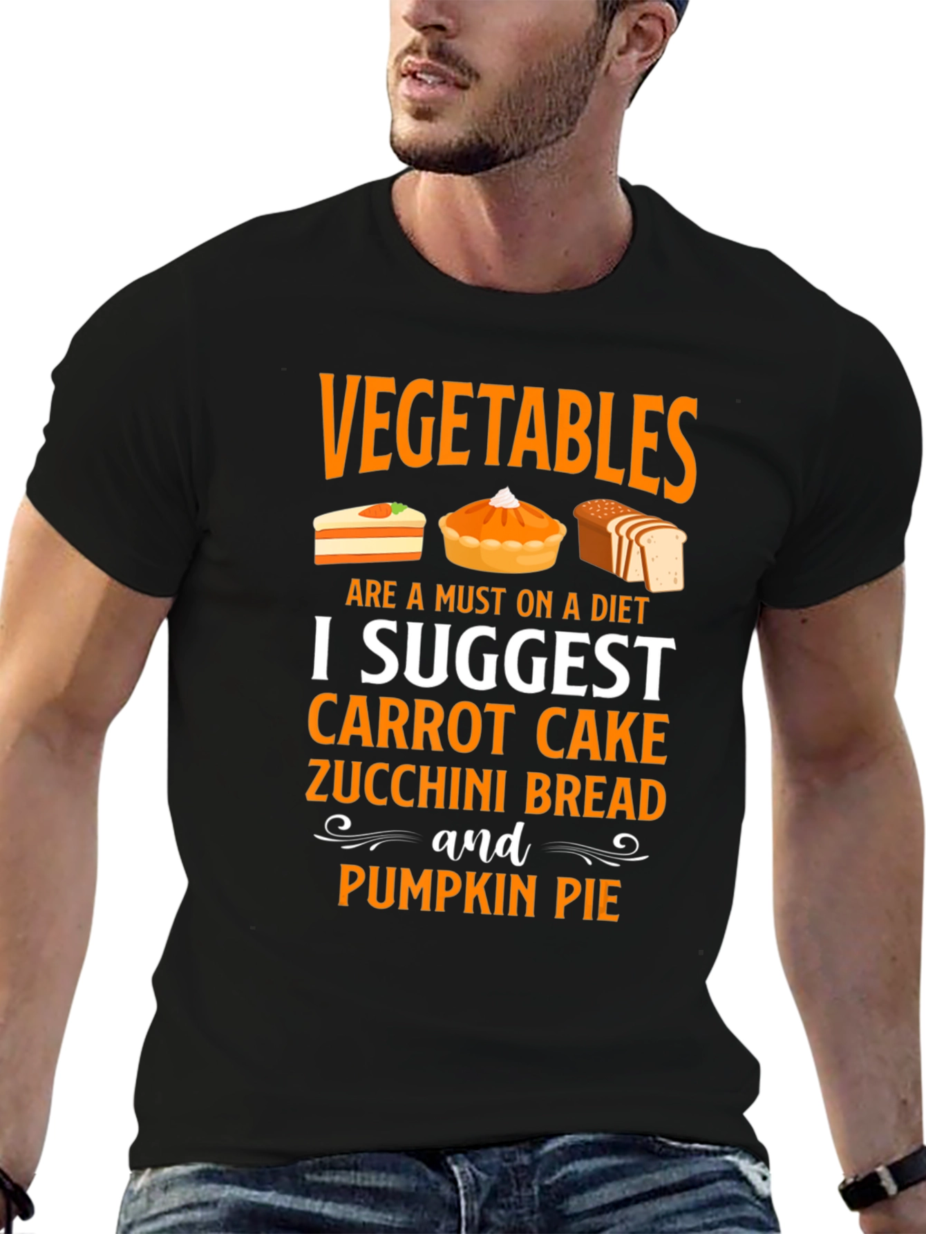 Vegetables on Diet Graphic Tee