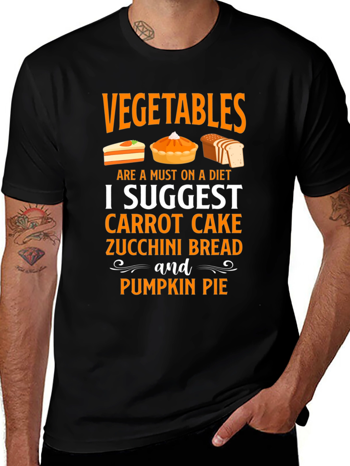 Vegetables on Diet Graphic Tee