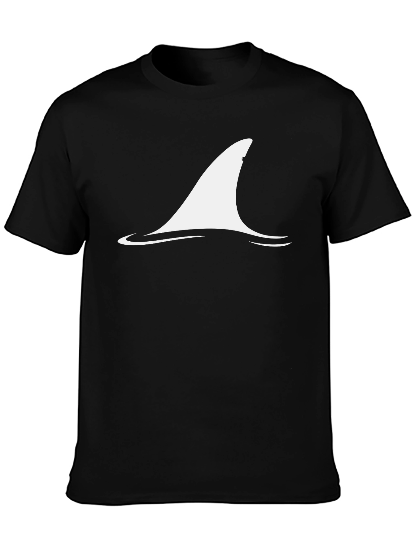 Shark Fin Graphic Tee - Mens Black T-Shirt