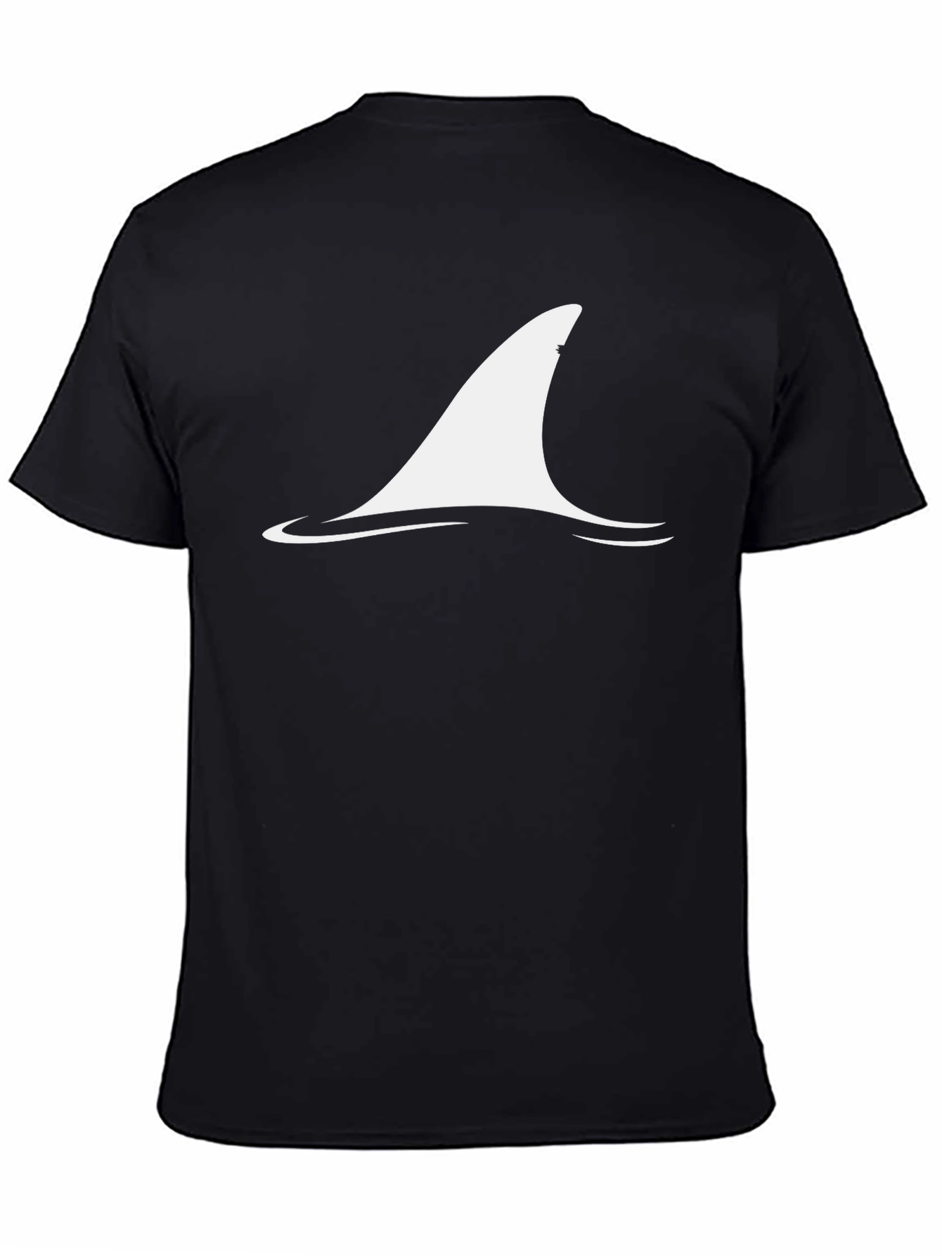 Shark Fin Graphic Tee - Mens Black T-Shirt