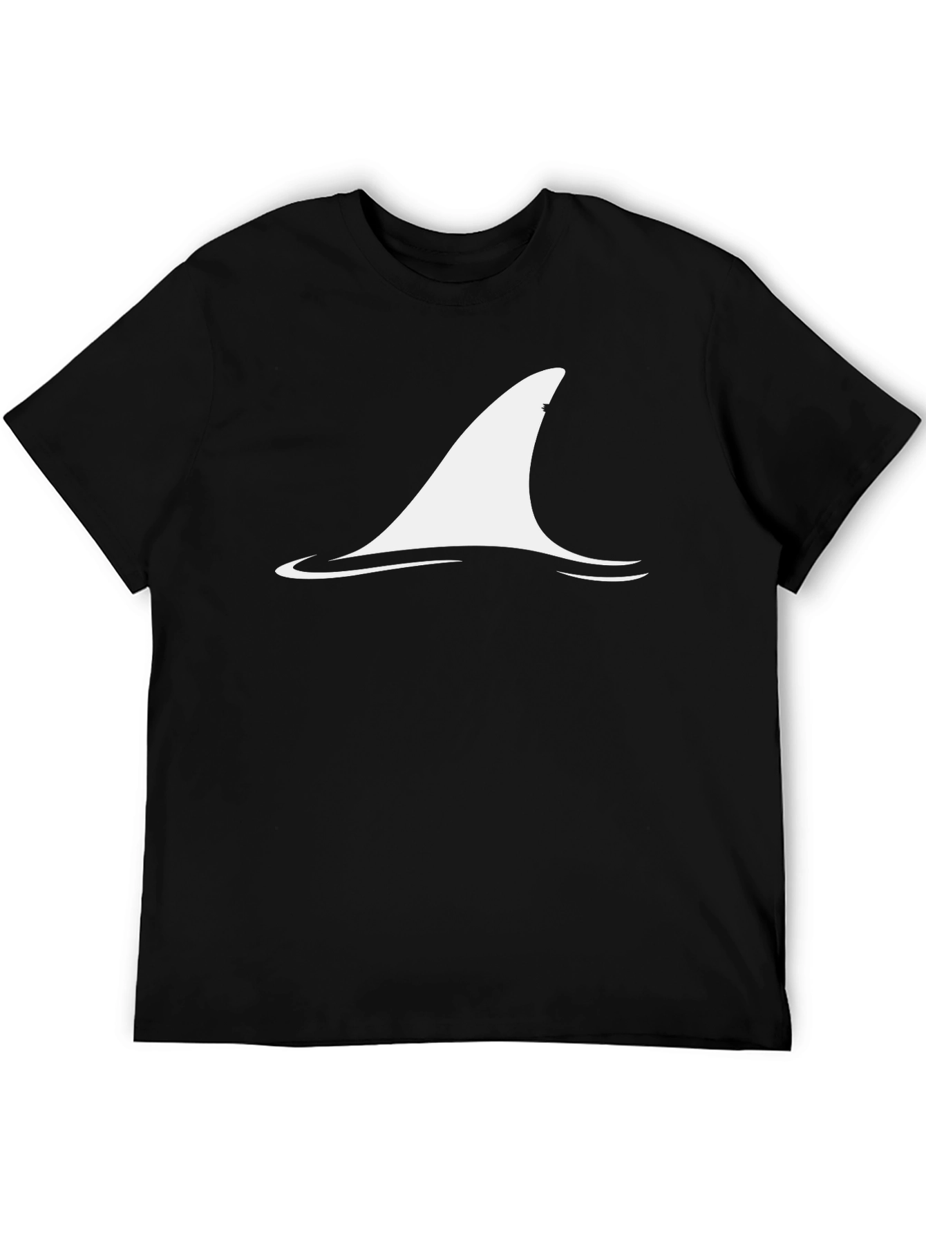 Shark Fin Graphic Tee - Mens Black T-Shirt