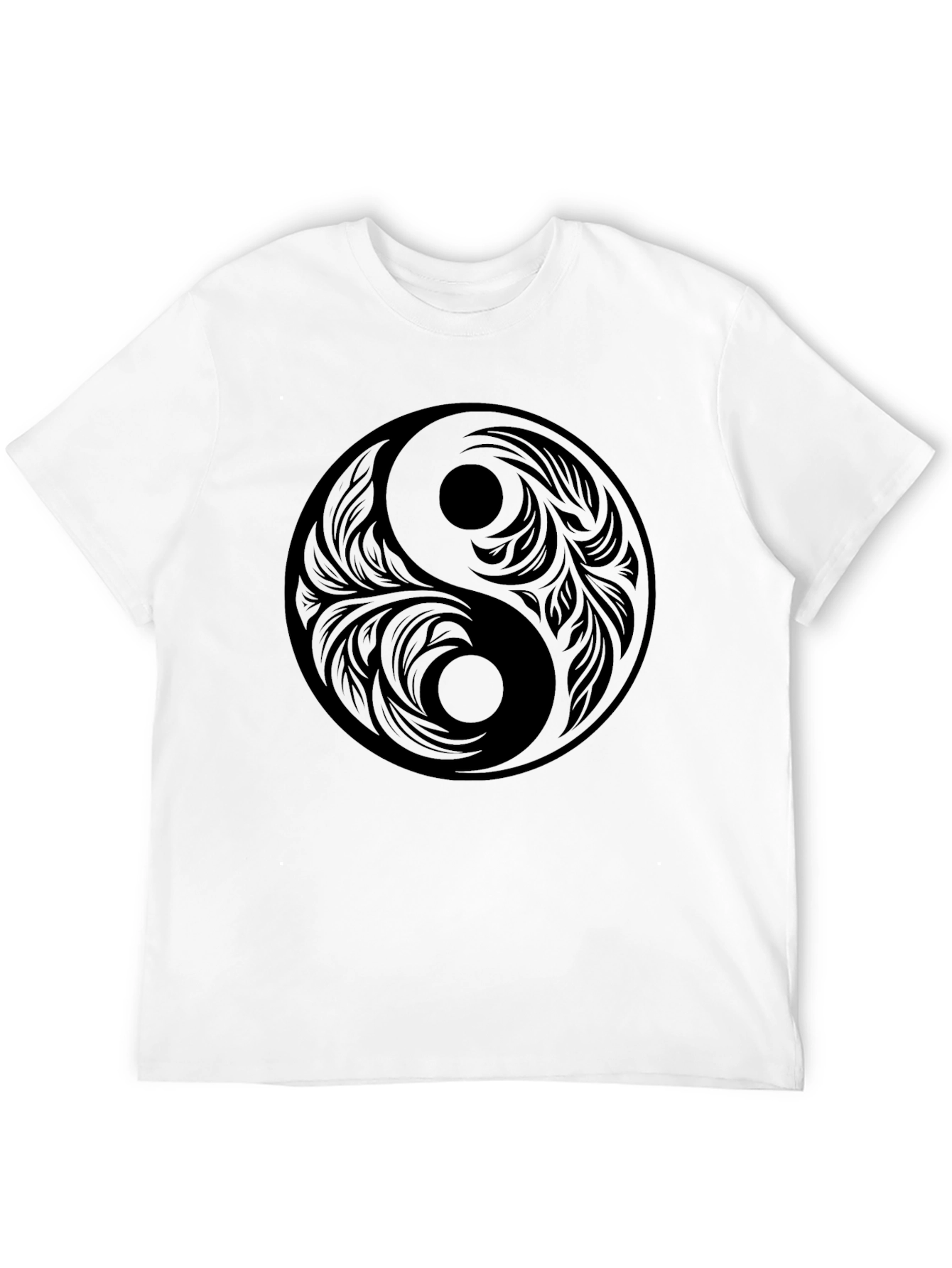 Yin Yang Graphic Print T-Shirt