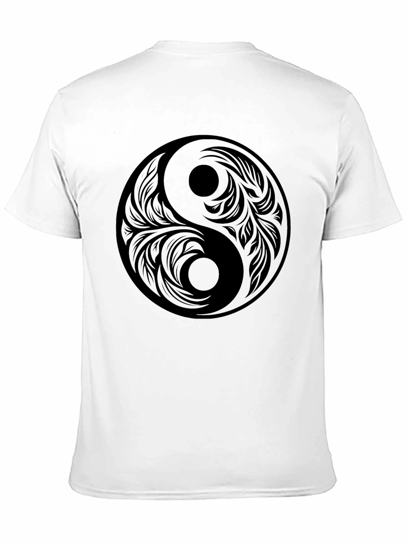 Yin Yang Graphic Print T-Shirt