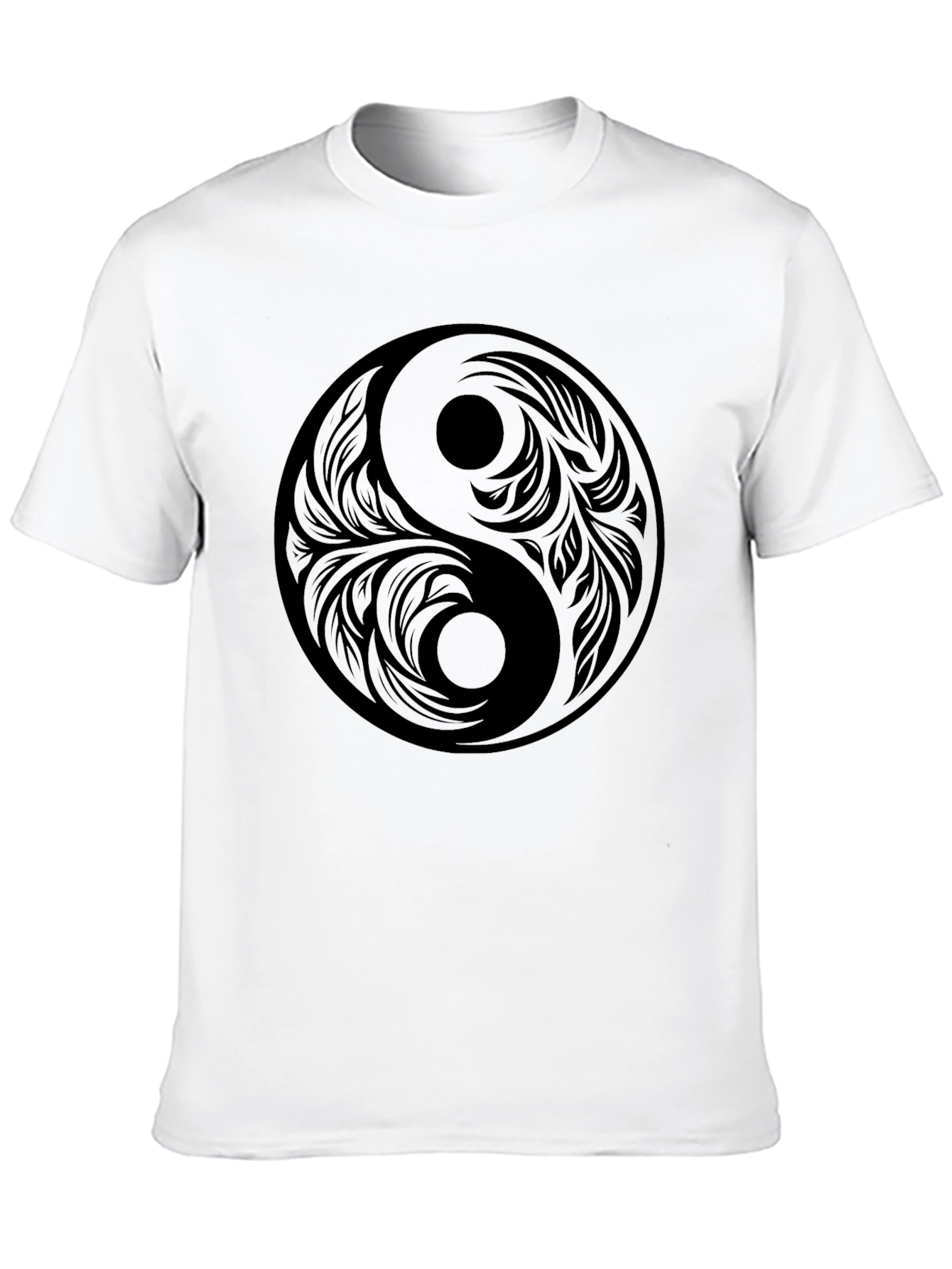 Yin Yang Graphic Print T-Shirt