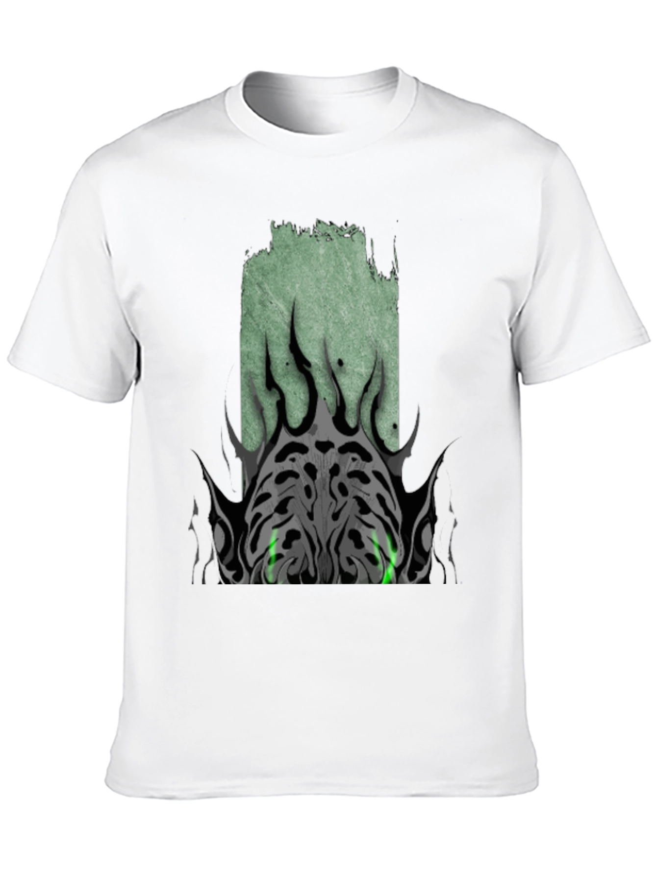 Mens Black Graphic Tee - Tribal Eye Design