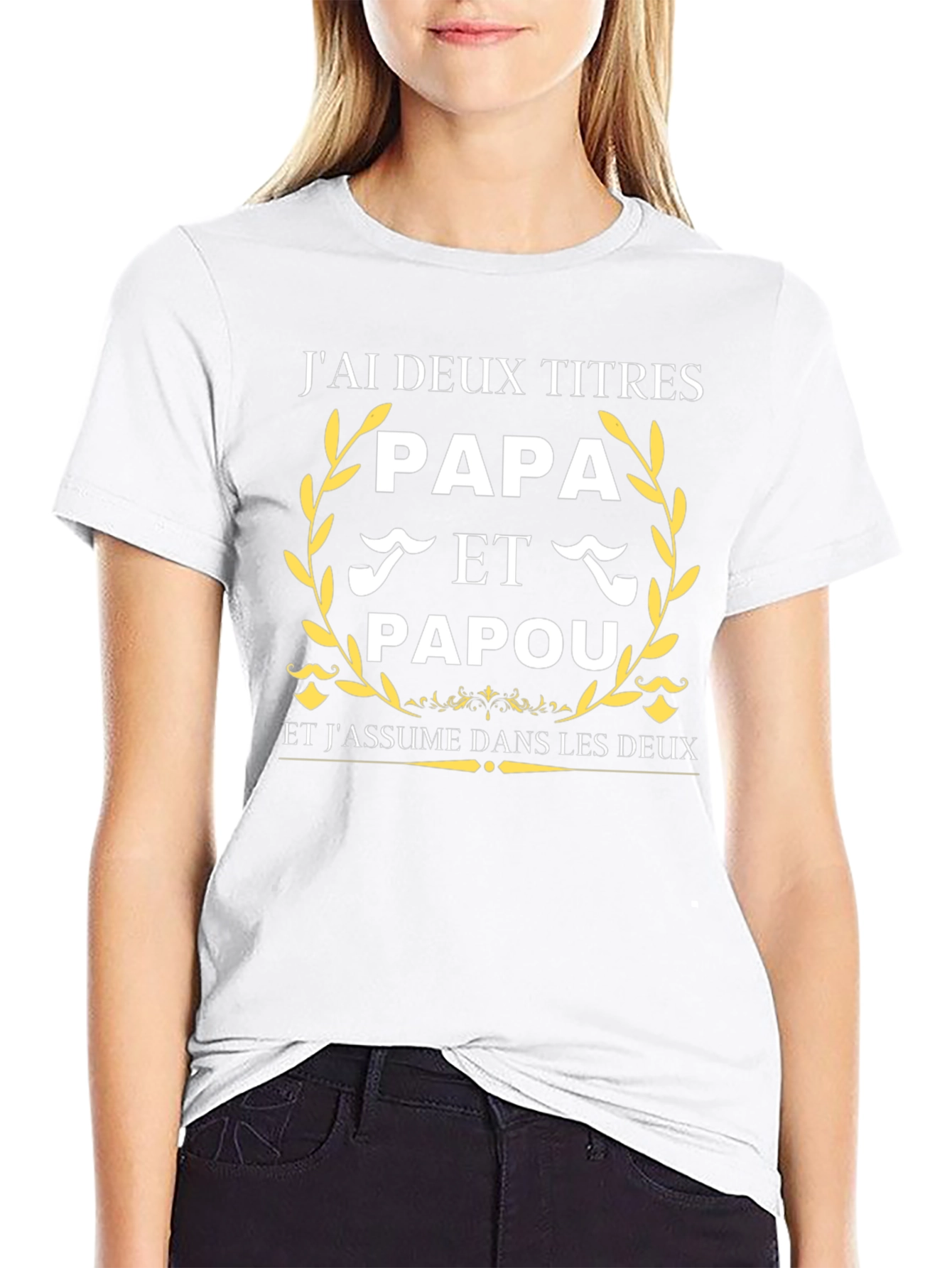 Papa & Papou T-Shirt - I Have Two Titles